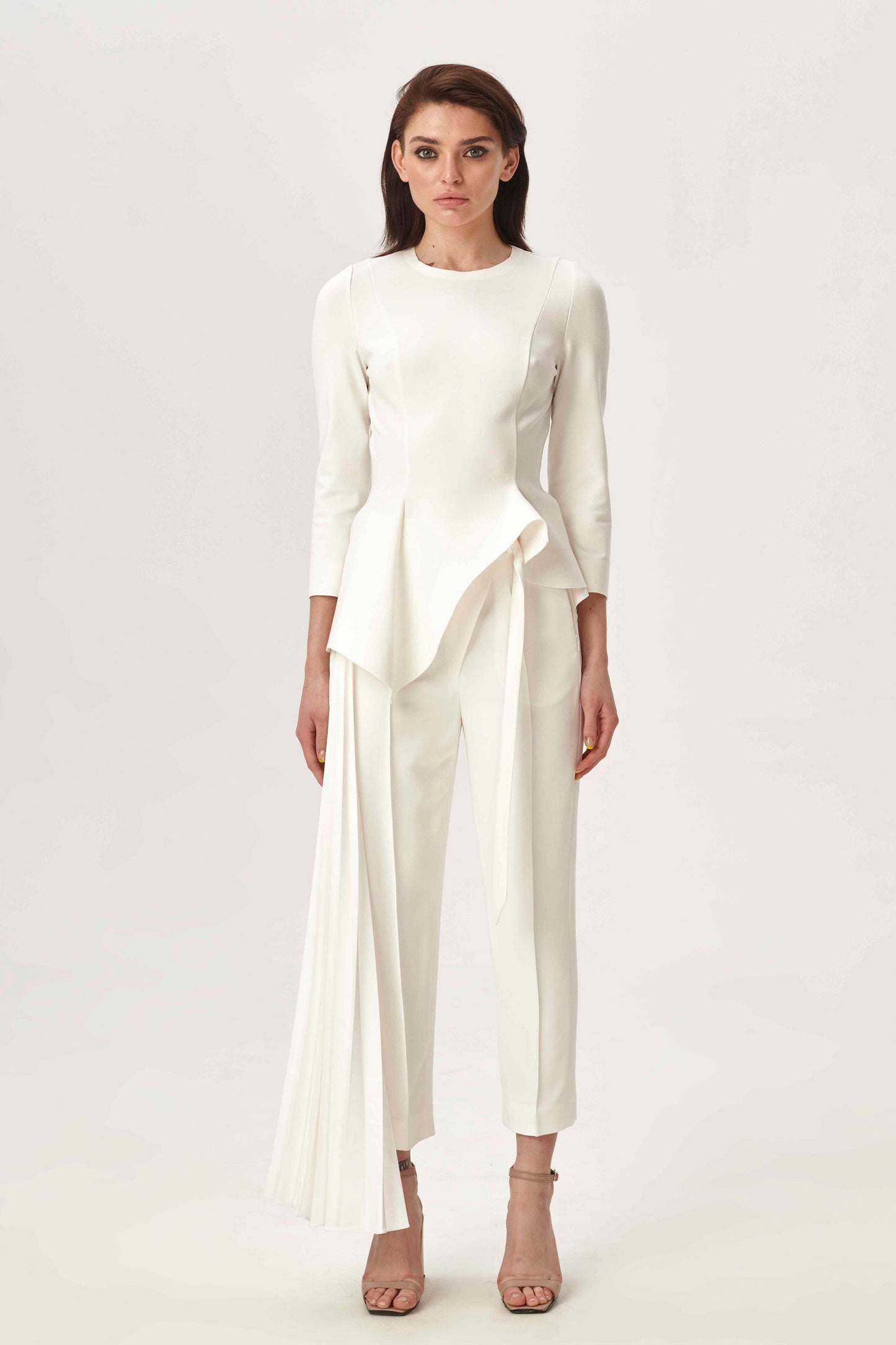 Melted peplum top with sleeves VALERY KOVALSKA