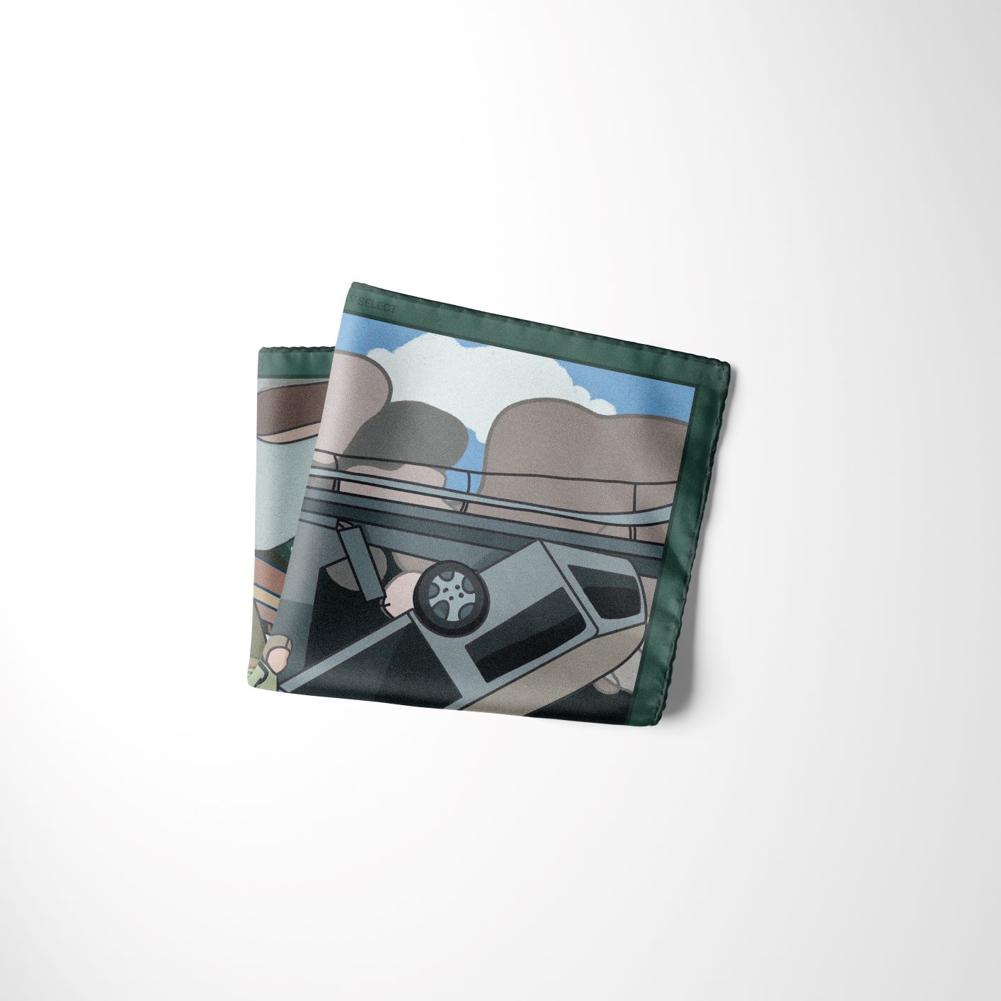 Silk handkerchief set «War in Ukraine. Drop: March2022» INDPOSHIV SELECT