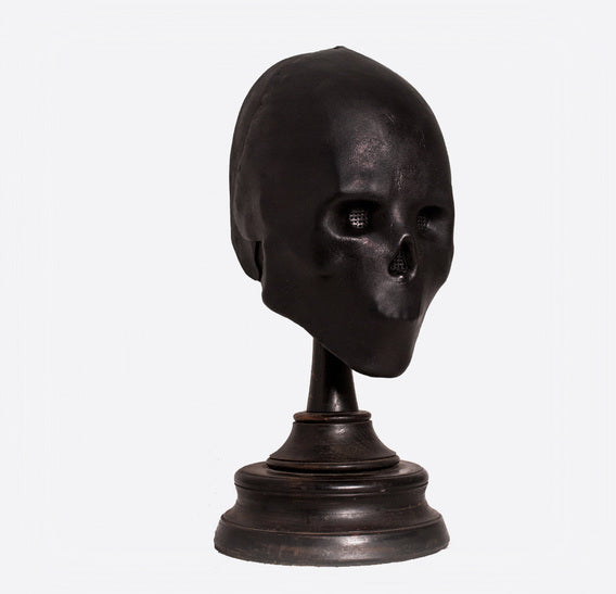 Black Skull Mummy Art Leather Mask Bob Basset