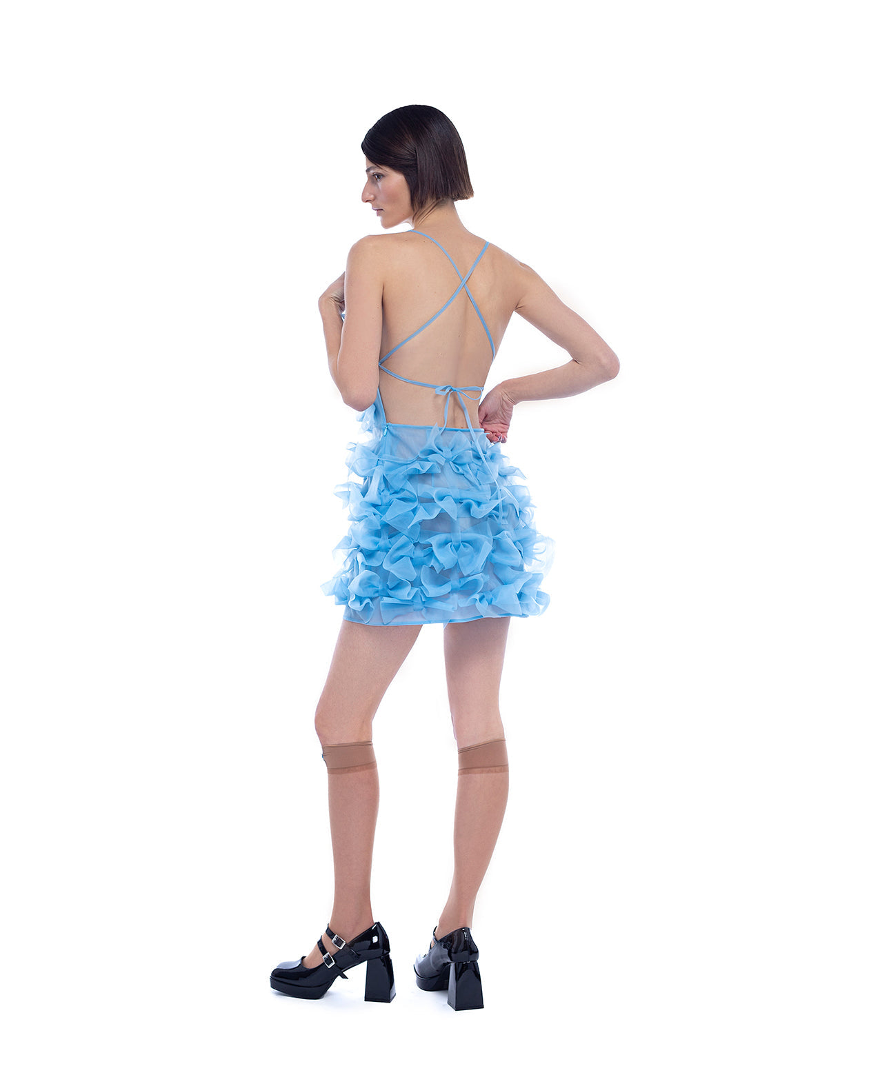 Lulu Dress in blue PASKAL