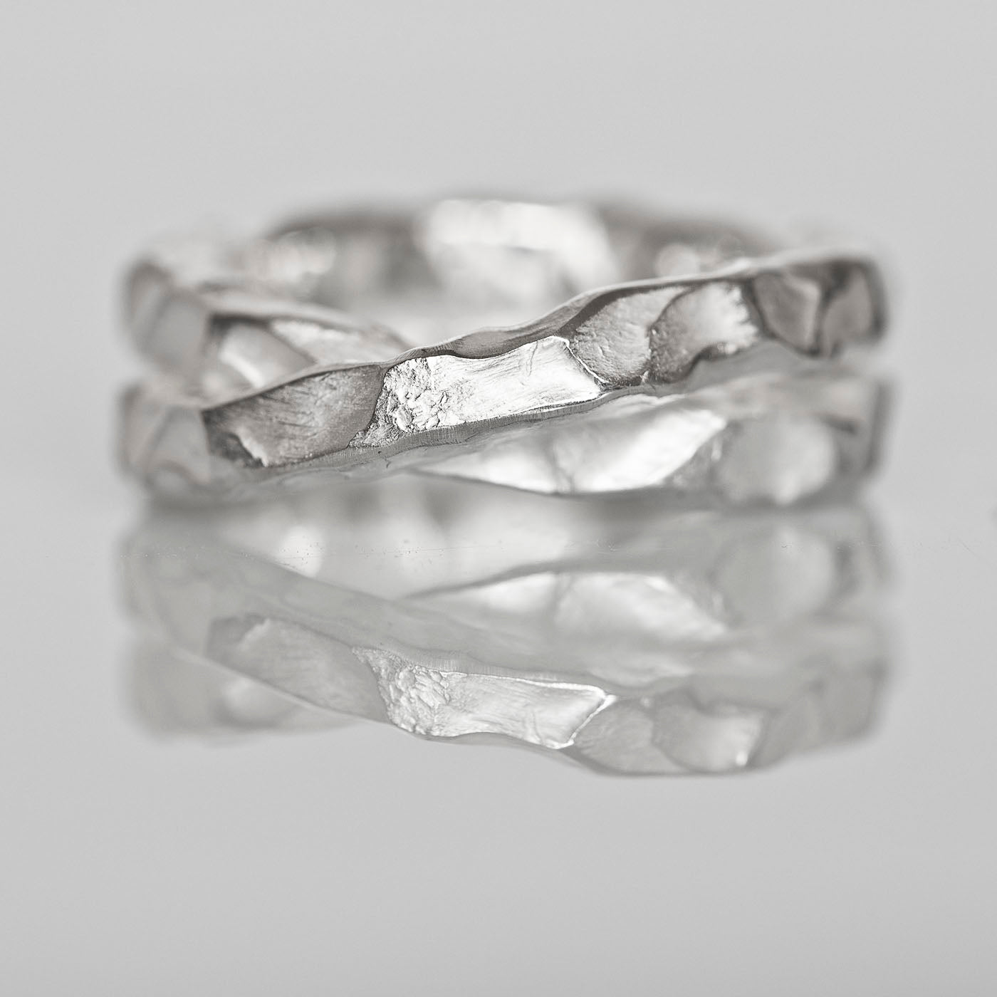 Möbius X2 white Ring Modular Collection DENIS MUSIC
