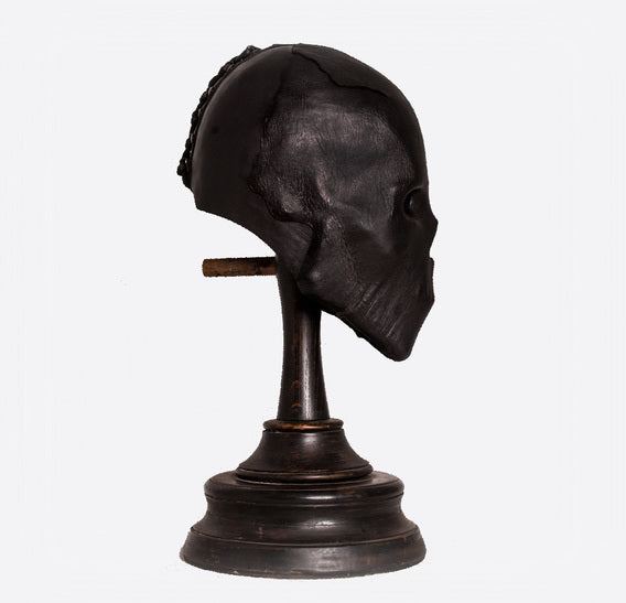 Black Skull Mummy Art Leather Mask Bob Basset