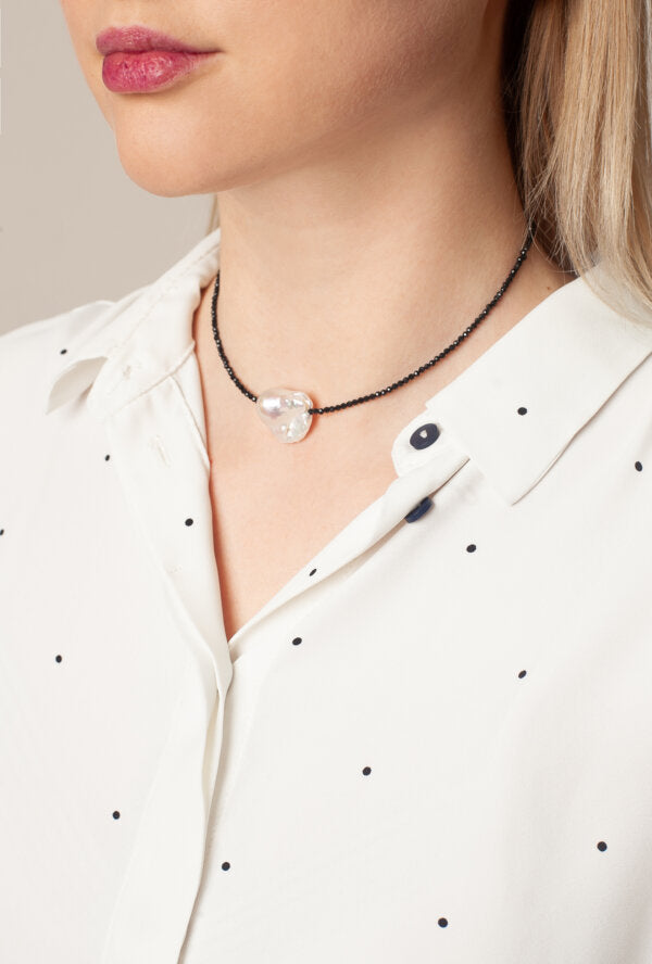 Necklace Prissi Black SAMOKISH
