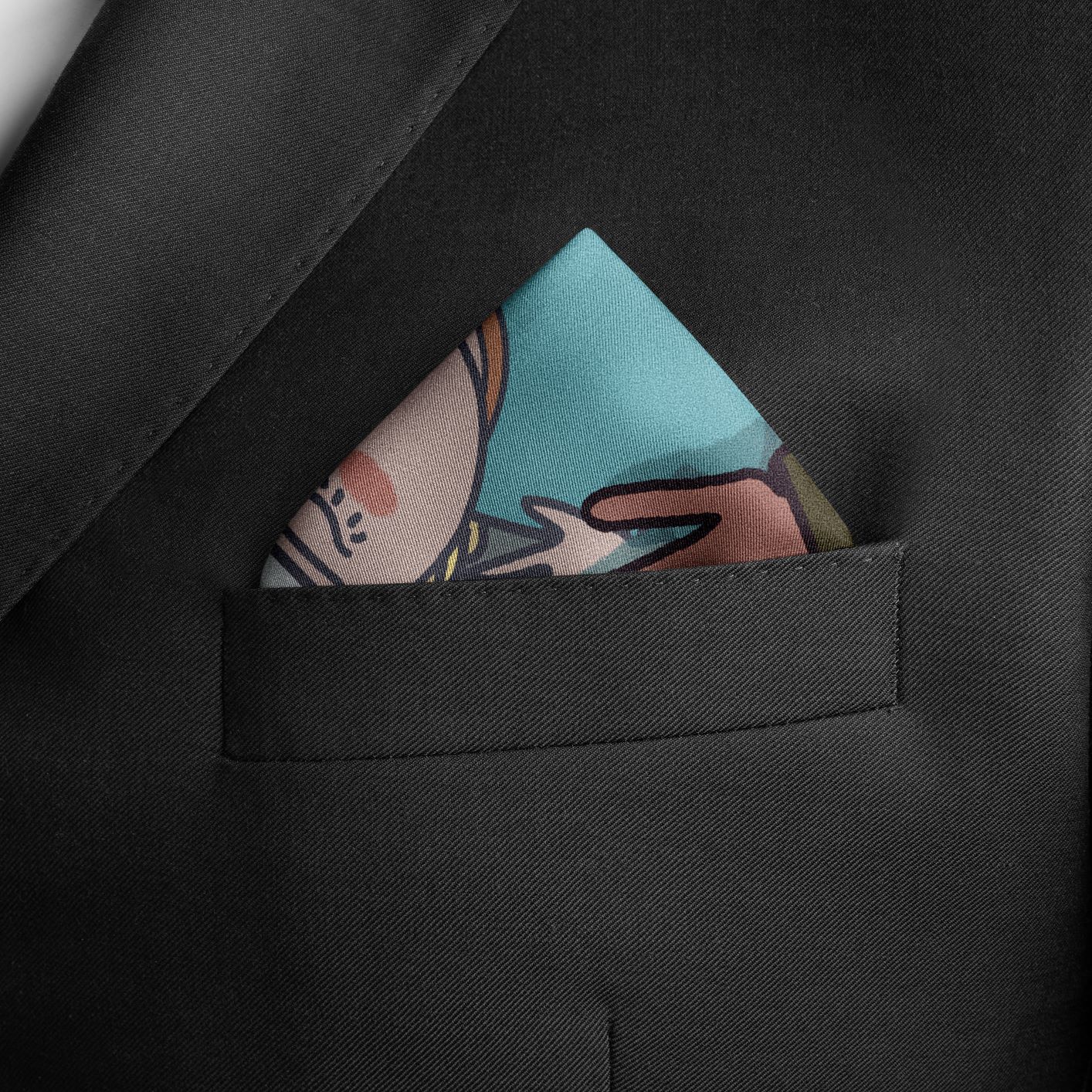 Silk handkerchief «One dream for two» INDPOSHIV SELECT