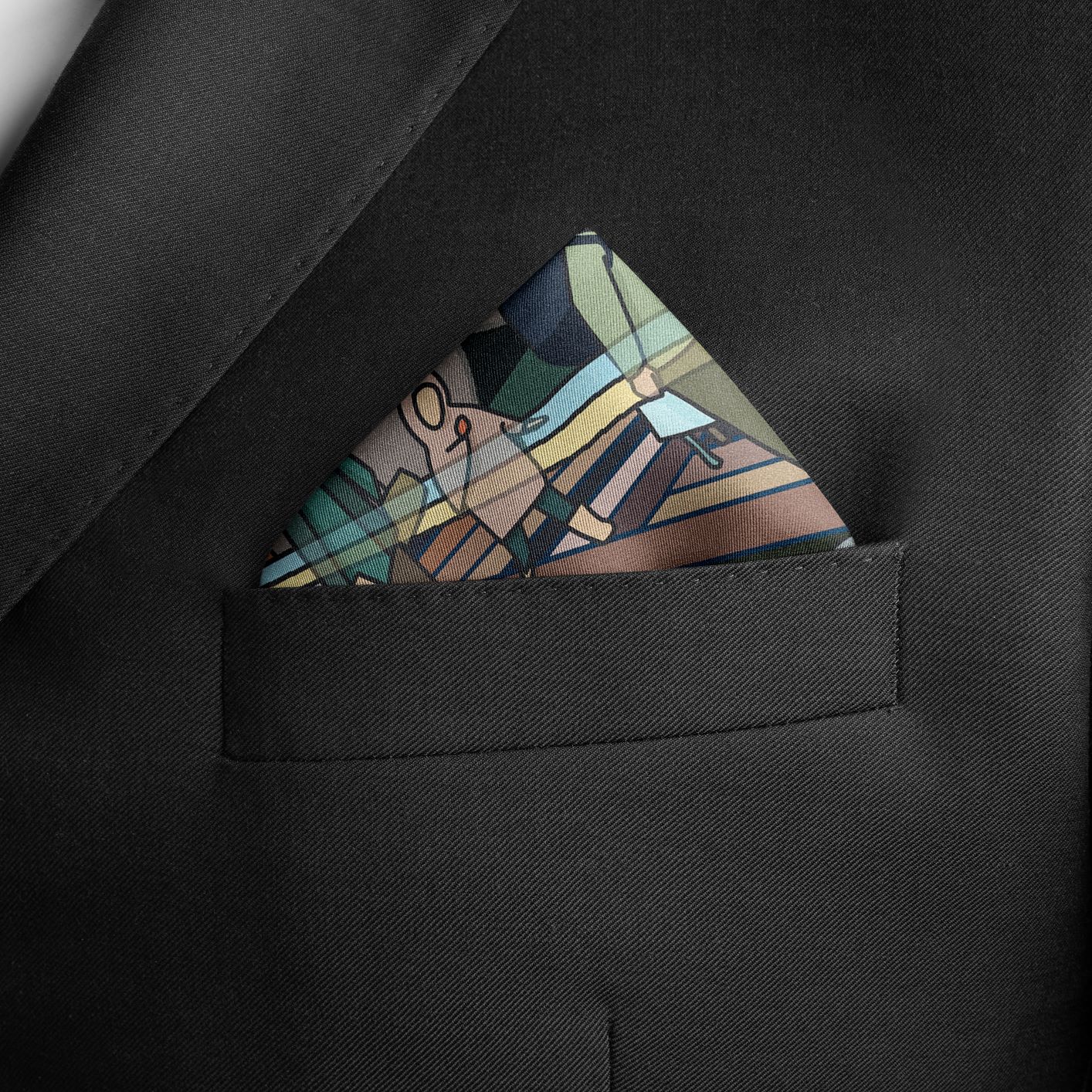 Silk handkerchief set «War in Ukraine. Drop: March2022» INDPOSHIV SELECT
