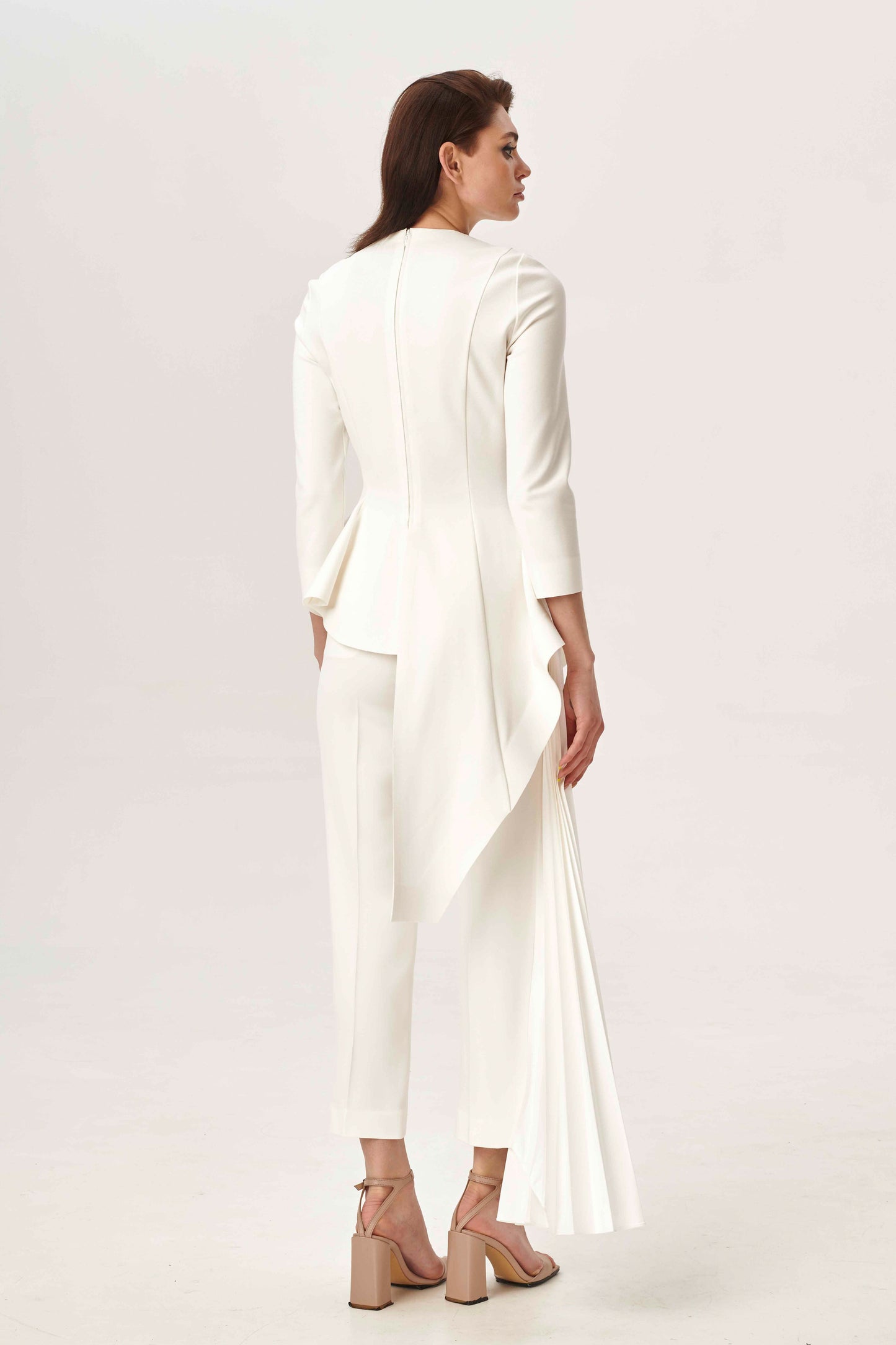 Melted peplum top with sleeves VALERY KOVALSKA