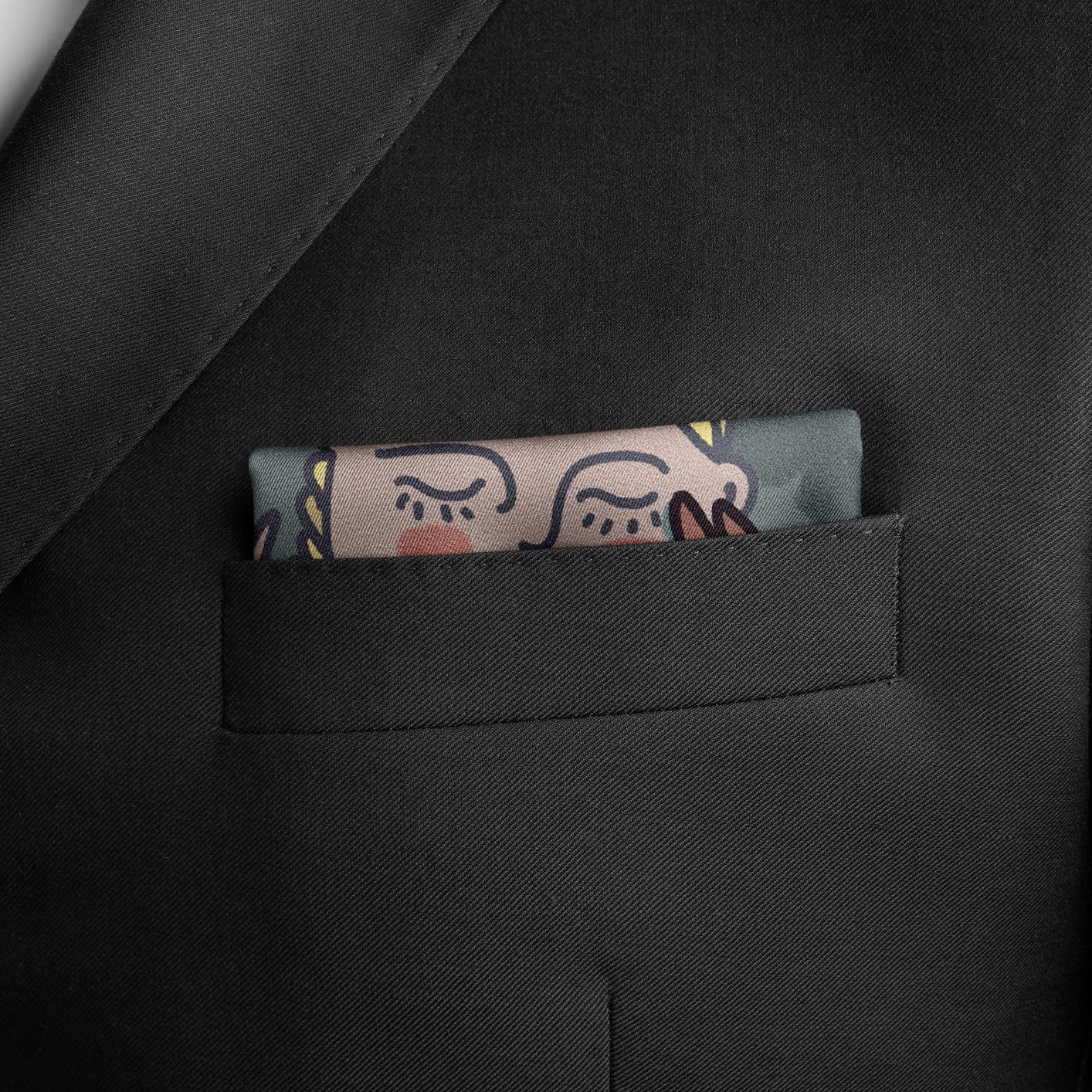 Silk handkerchief set «War in Ukraine. Drop: March2022» INDPOSHIV SELECT