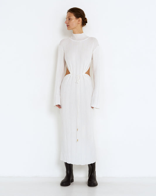 Viscose dress with open sides T.MOSCA