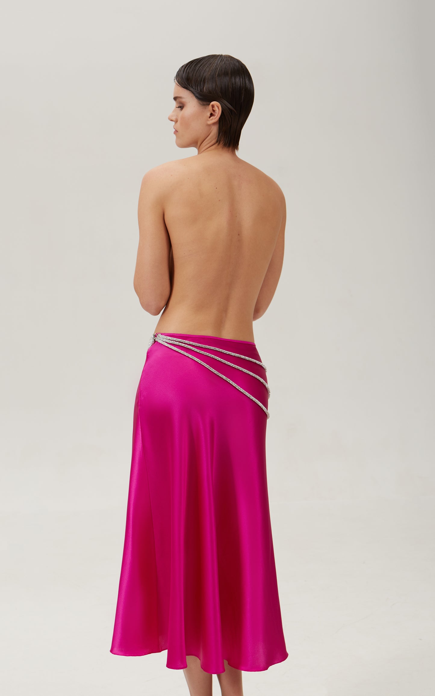 LAETITIA SKIRT Fuchsia Pink NUE STUDIO