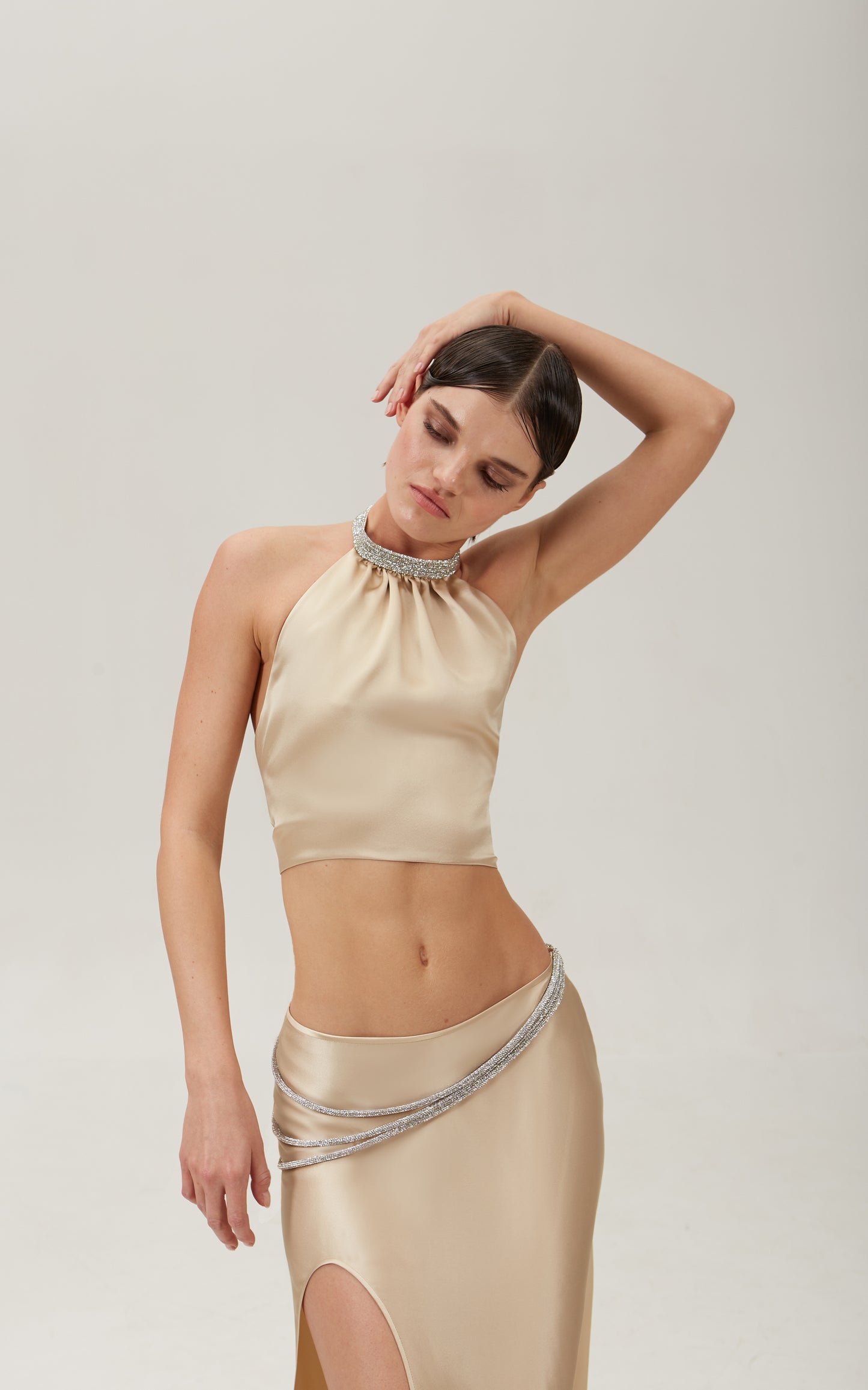 LAETITIA SKIRT Champagne Gold NUÉ