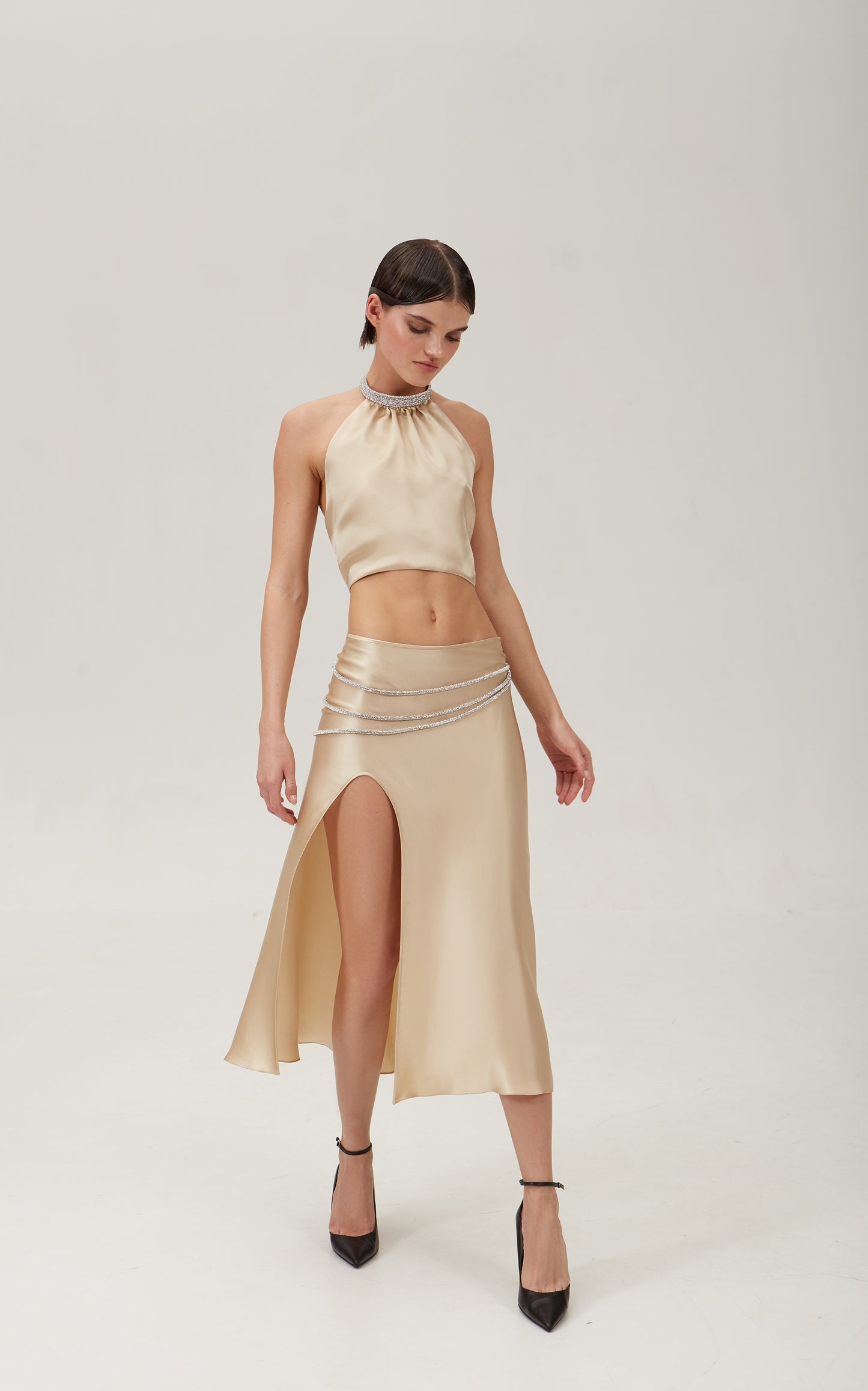 LAETITIA SKIRT Champagne Gold NUÉ