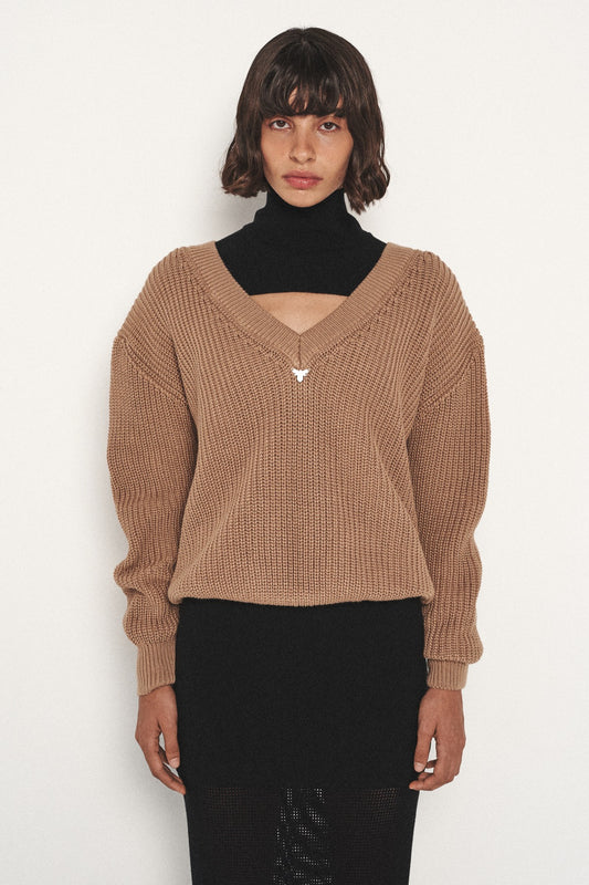 Basic cotton sweater T.MOSCA