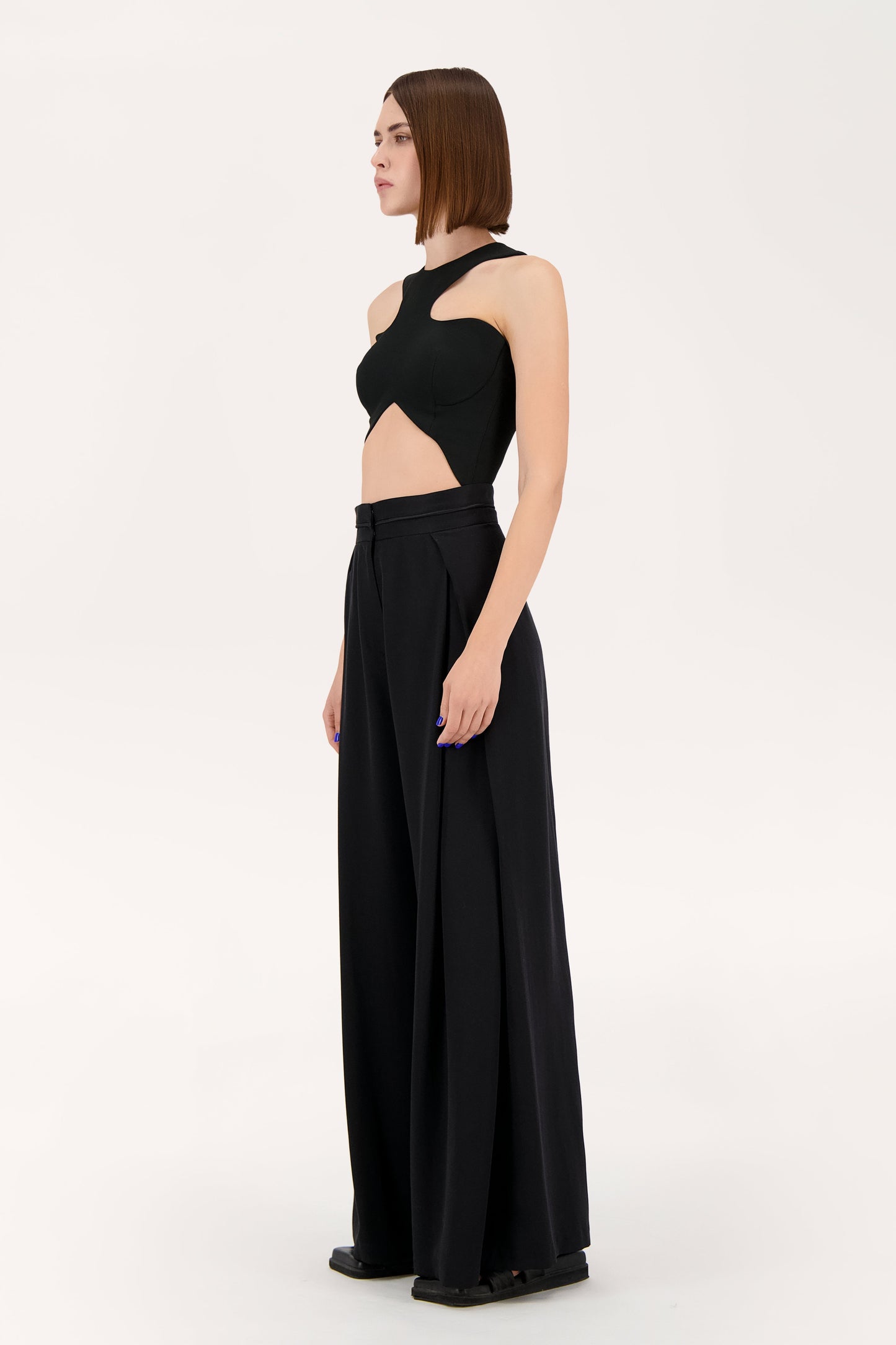 Curved crop corset VALERY KOVALSKA