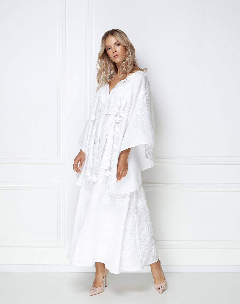 Victory Chic White Maxi Dress FOBERINI