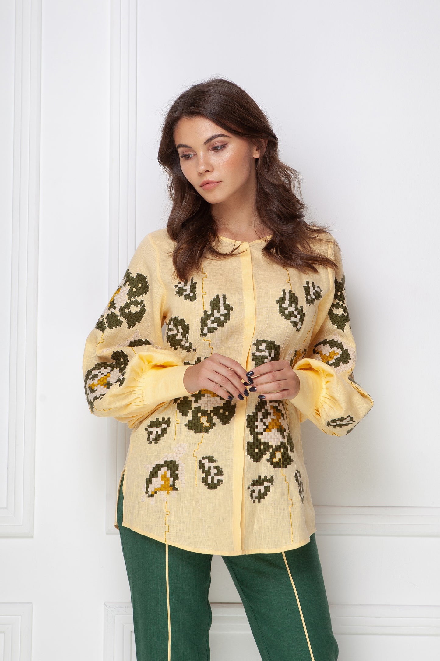 Camelia Beige Blouse FOBERINI