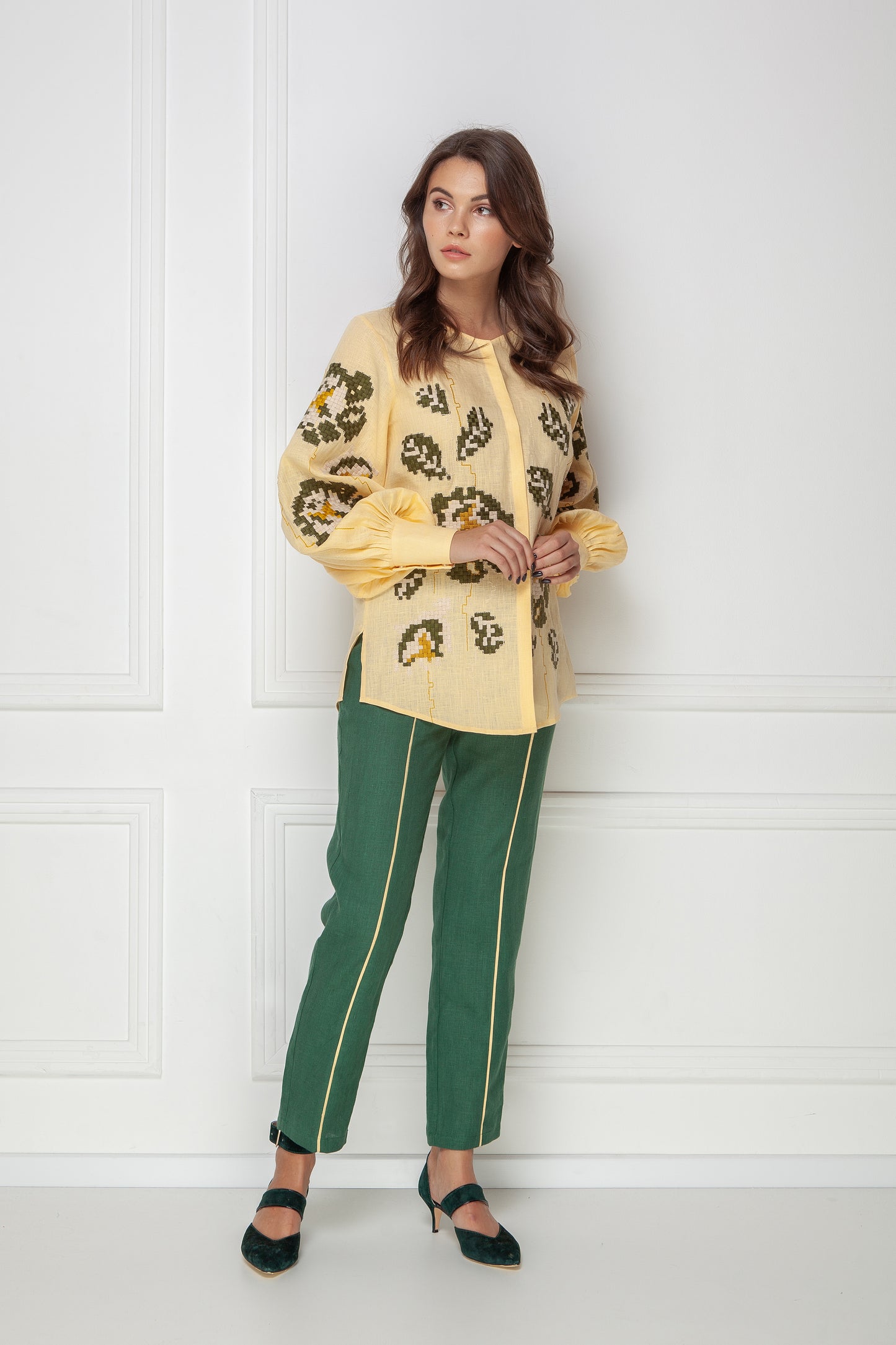 Camelia Beige Blouse FOBERINI