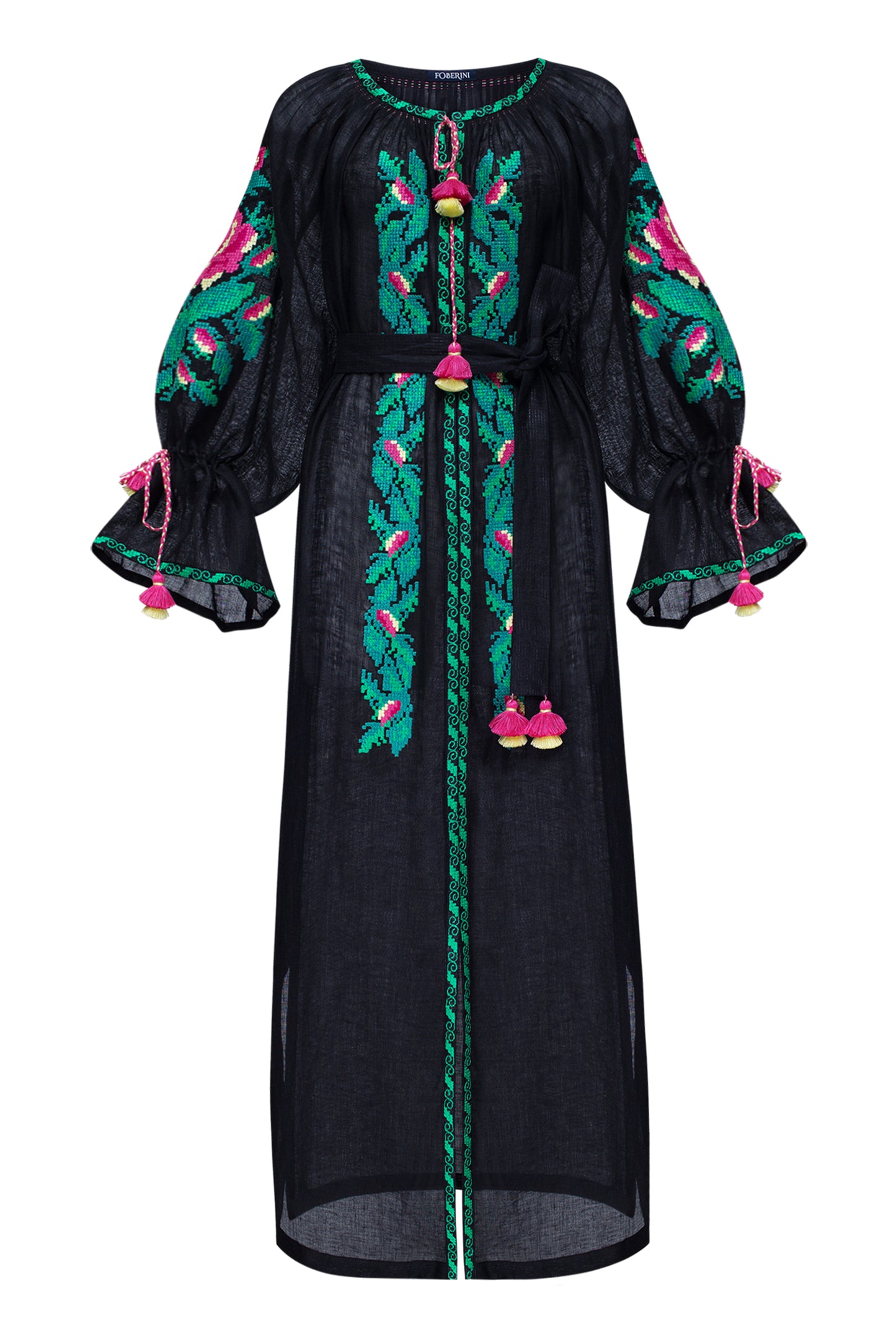 Claire Maxi Black Tunic FOBERINI