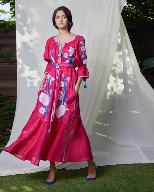 Eden Fuchsia Maxi Dress FOBERINI