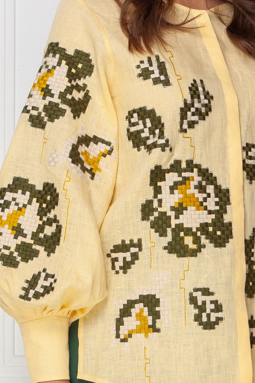 Camelia Beige Blouse FOBERINI