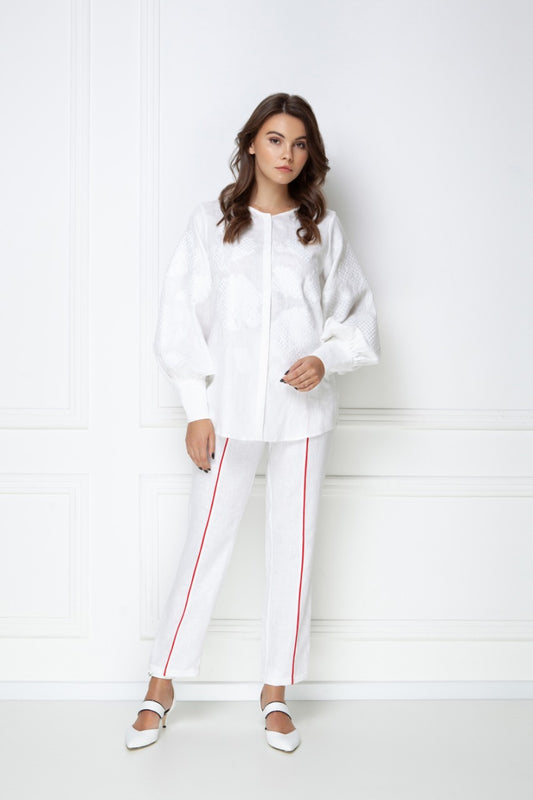 Camelia White Blouse FOBERINI