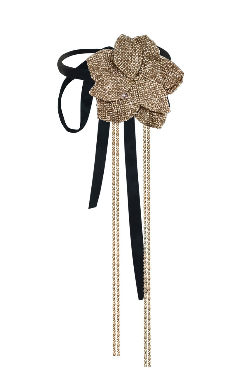 CRYSTAL FLOWER CHOKER NUÉ