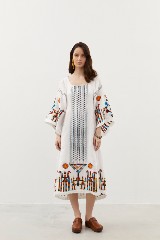 RAIN PRAYER MIDI DRESS IN WHITE My Sleeping Gypsy