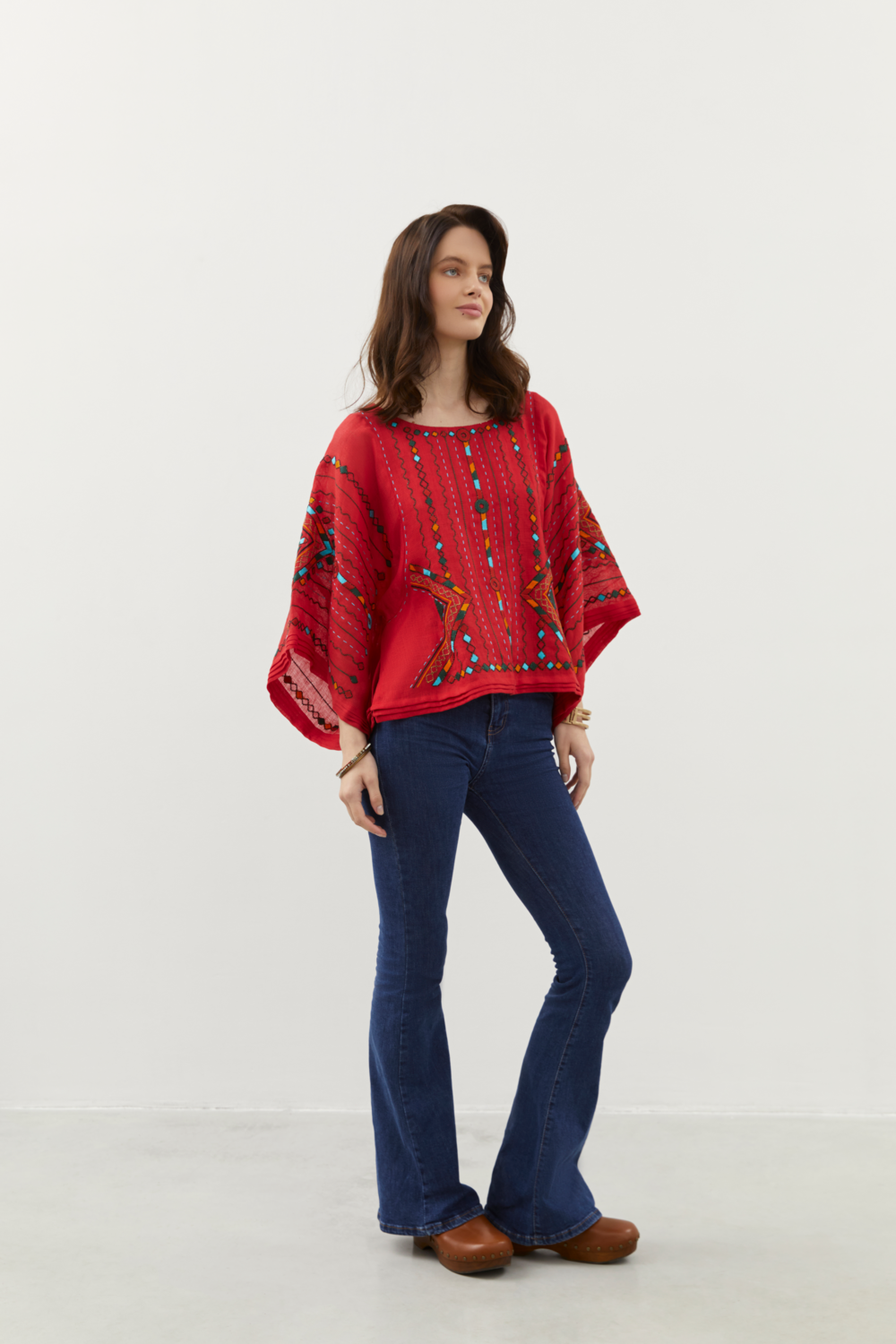 RAIN PRAYER BLOUSE IN RED My Sleeping Gypsy