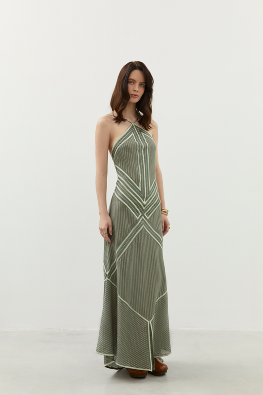 RAIN PRAYER LONG SARAFAN IN PALE GREEN
 My Sleeping Gypsy