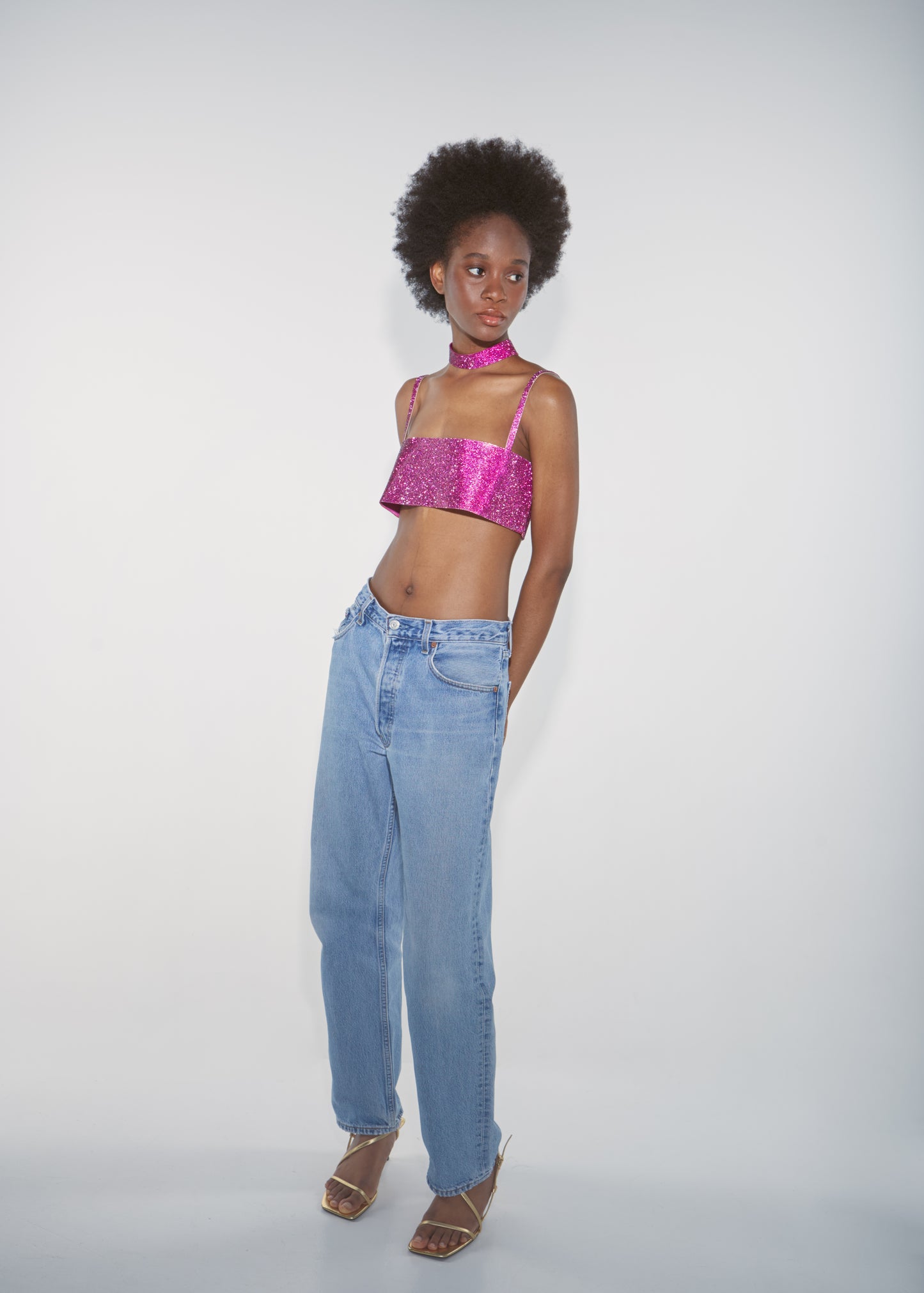 CHARLOTTE TOP Barbie Pink NUE STUDIO
