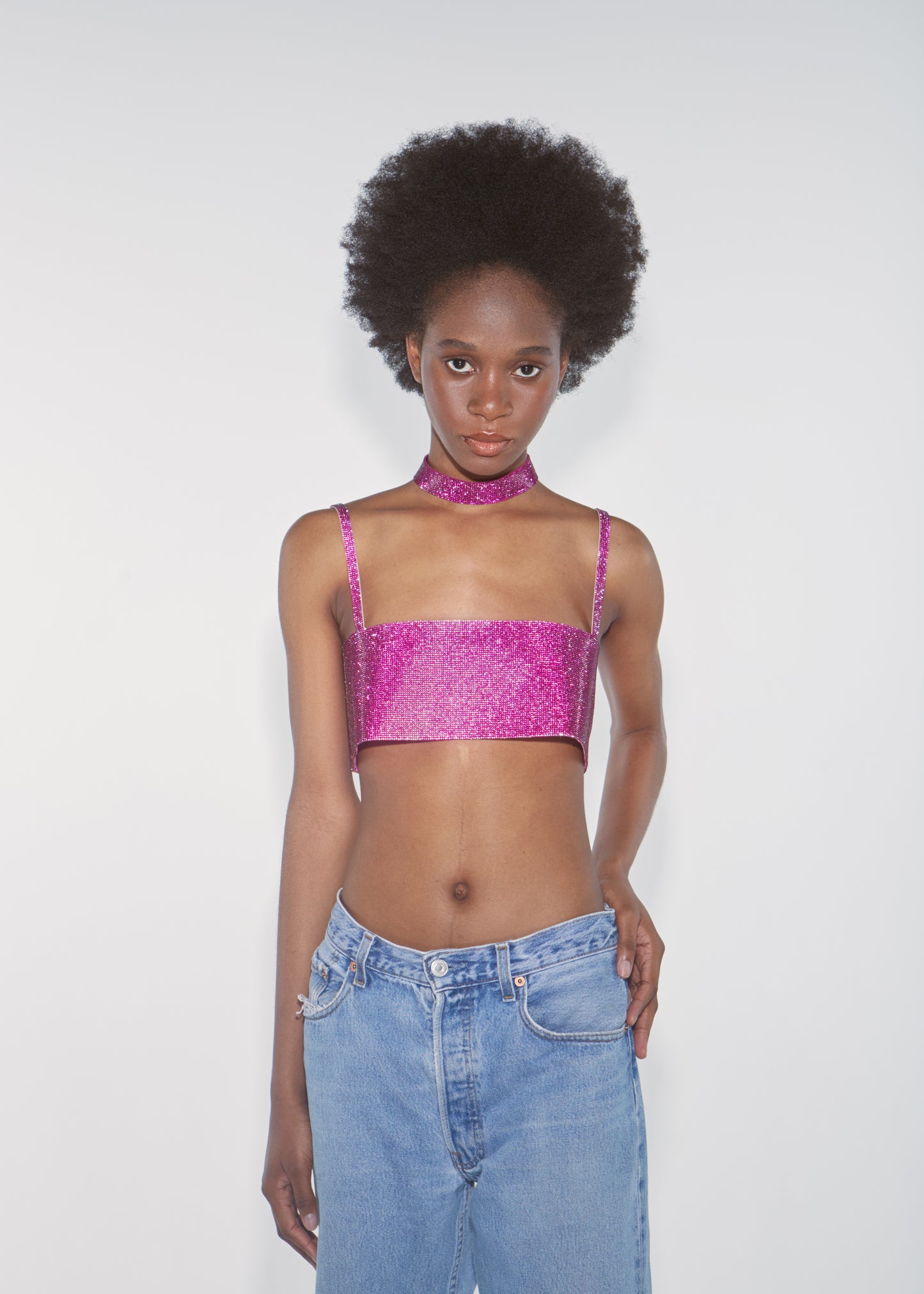 CHARLOTTE TOP Barbie Pink NUE STUDIO
