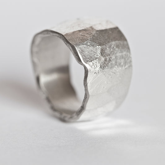 Silver Matter Ring Ellipse Modular Collection DENIS MUSIC