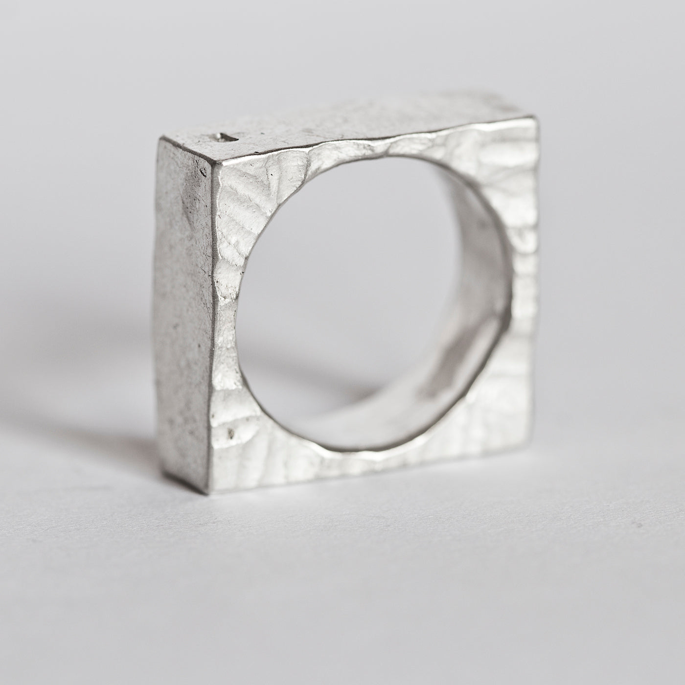 Silver Matter Ring Quadrate Modular Collection DENIS MUSIC