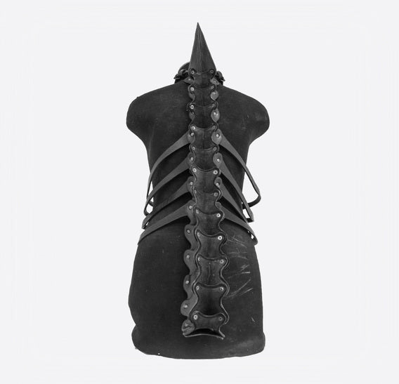 Black Dragon Spine Belt with Tail Bob Basset