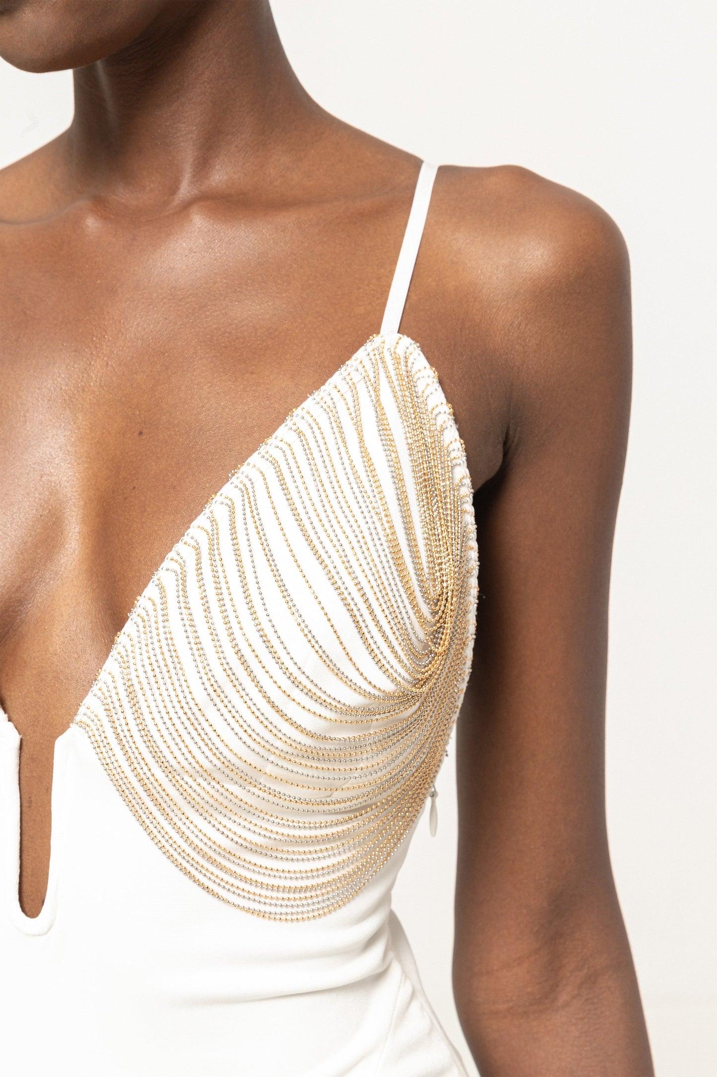 Fringe-detail maxi dress NISSA