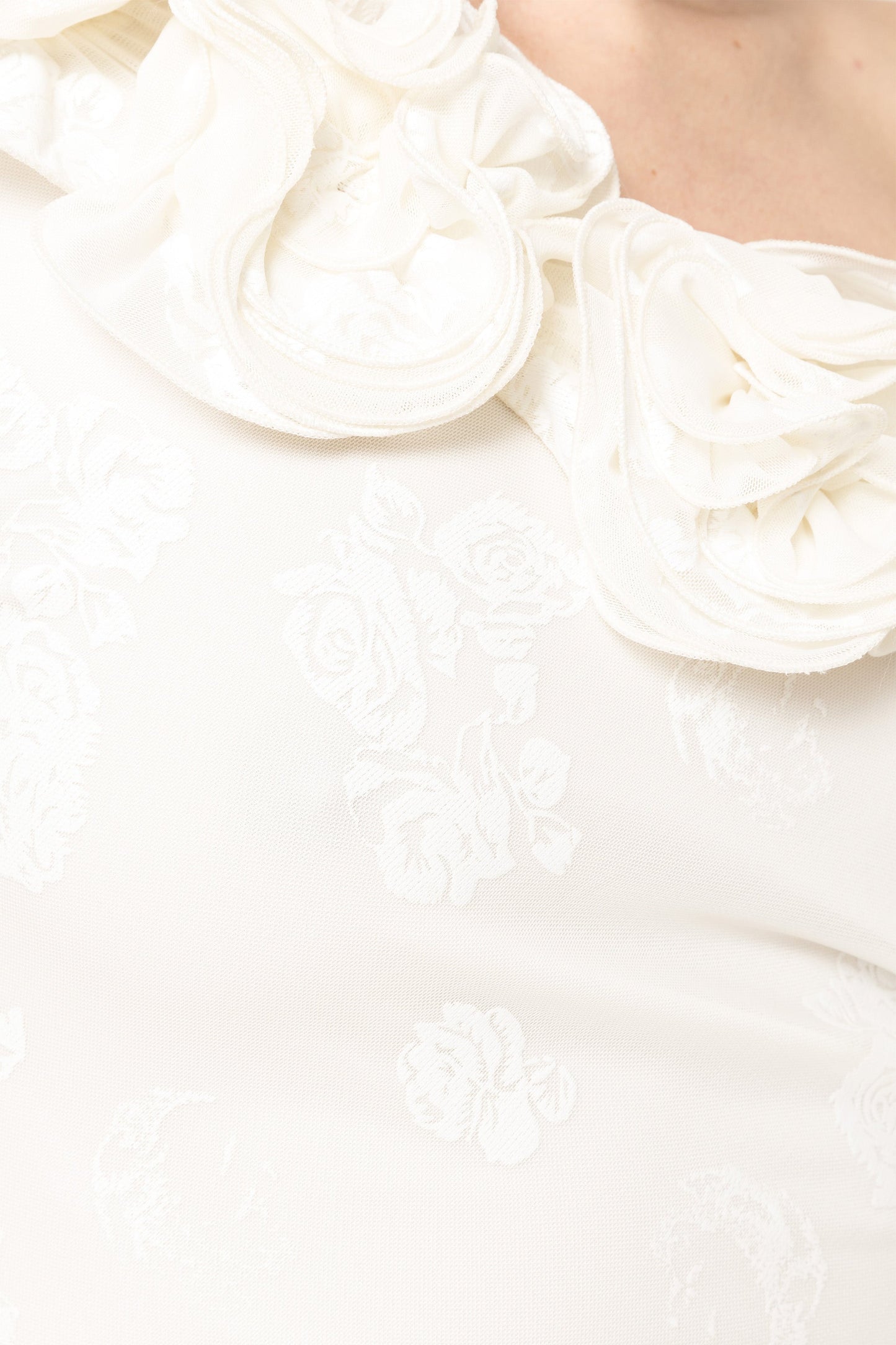 Floral-appliqué midi dress - RS16045 NISSA