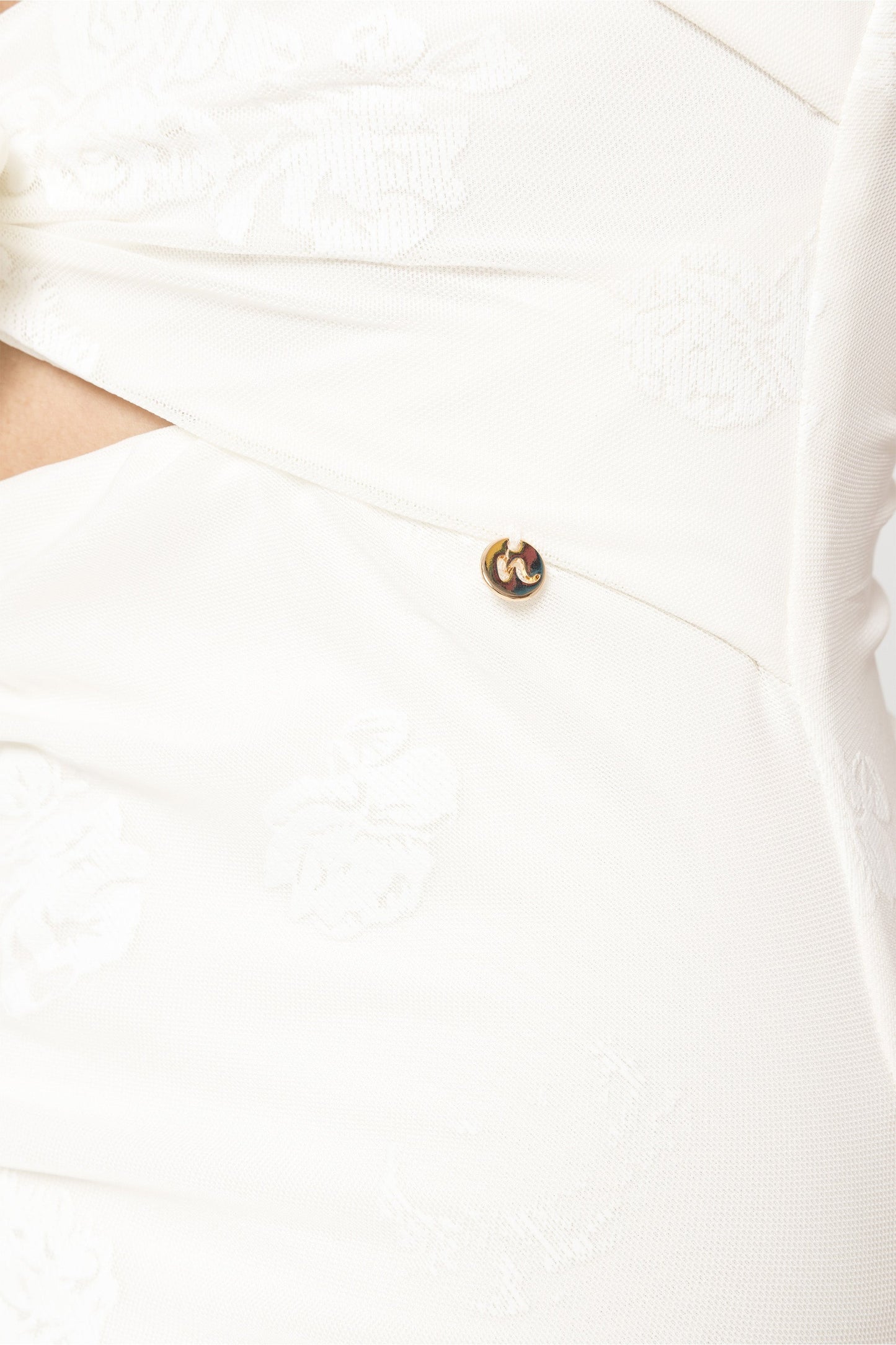 Floral-appliqué midi dress - RS15613 NISSA