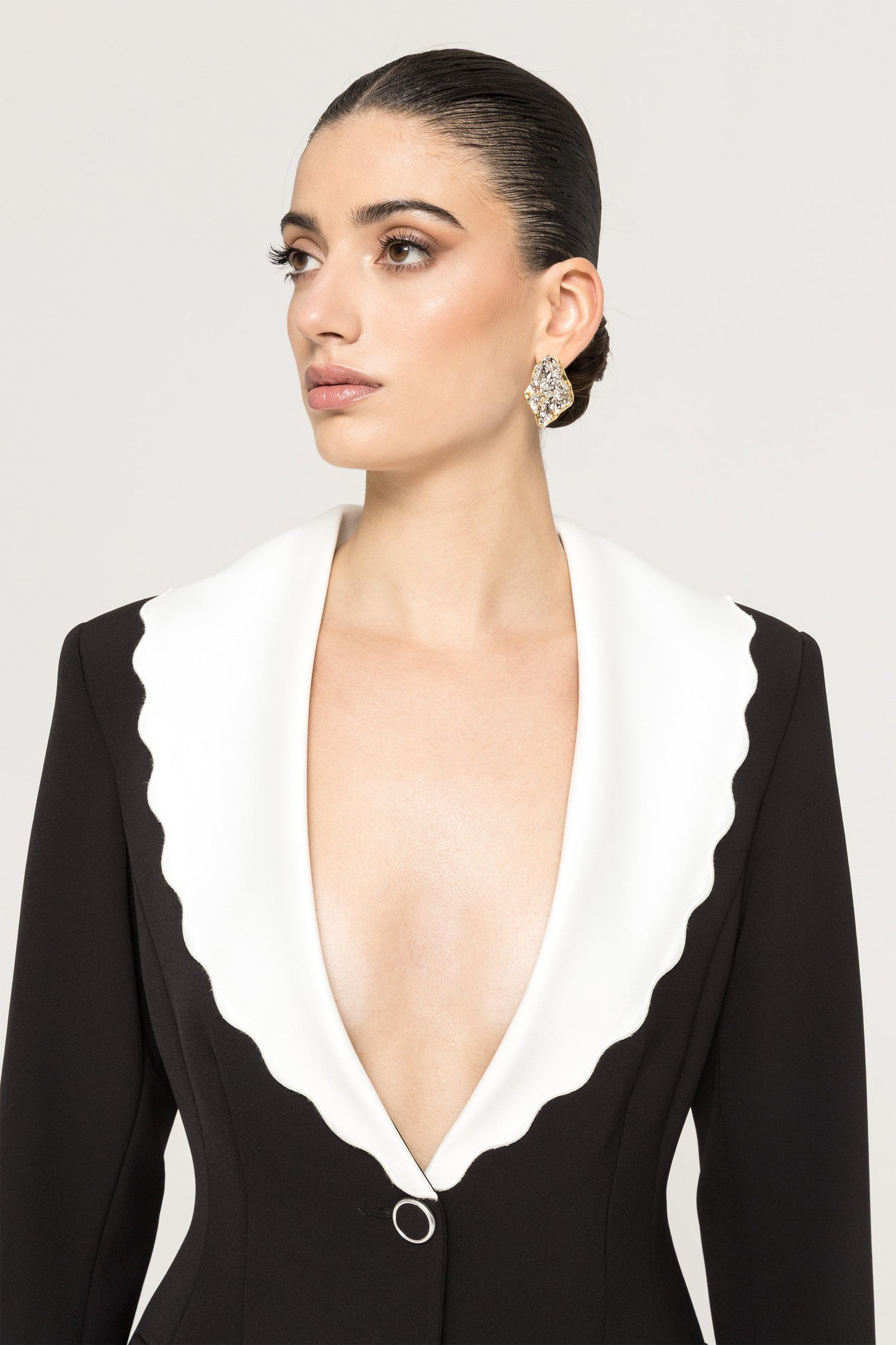 Single-breasted fitted blazer NISSA
