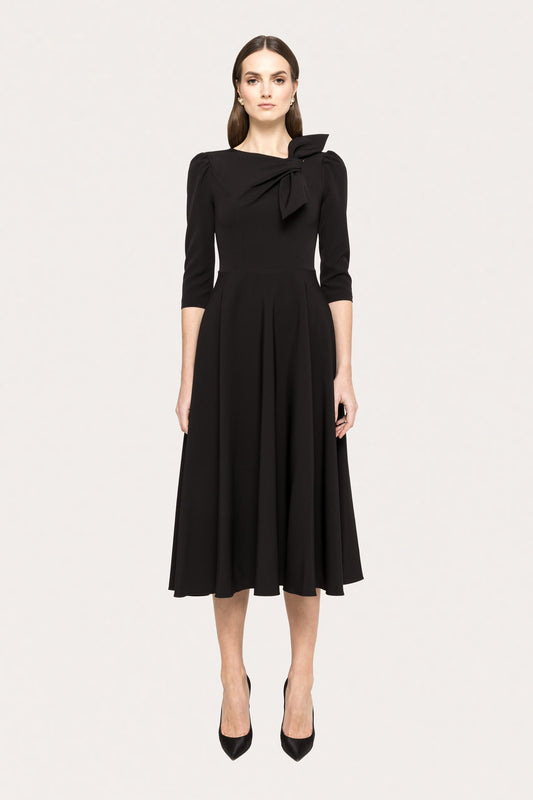 Bow detail midi dress - RZ14920 NISSA