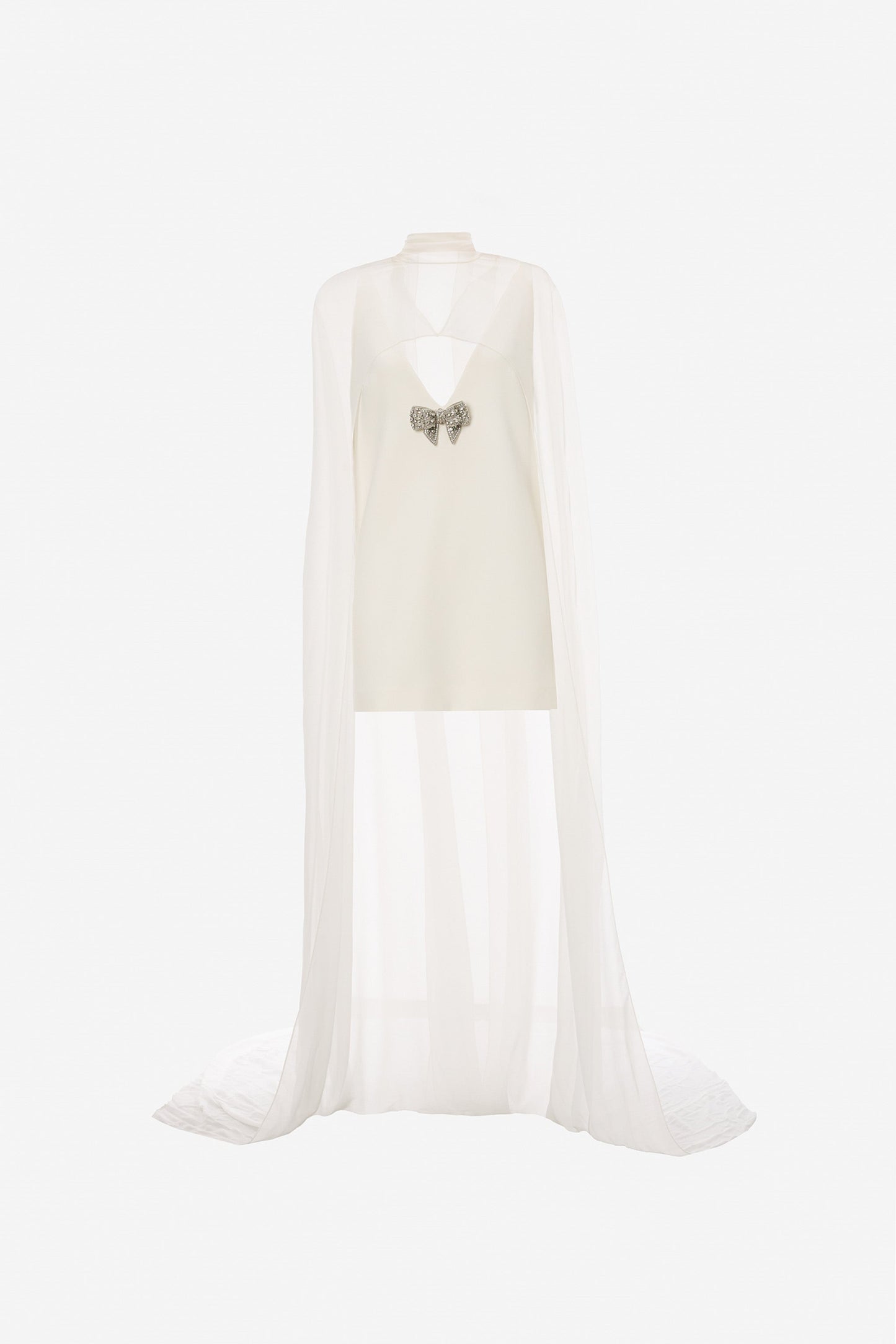 Cape-style backless mini dress - RRS15942 NISSA