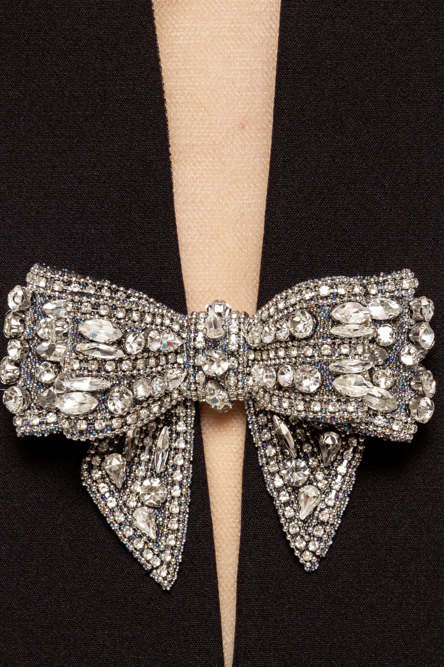 Bow-embellished draped dress NISSA