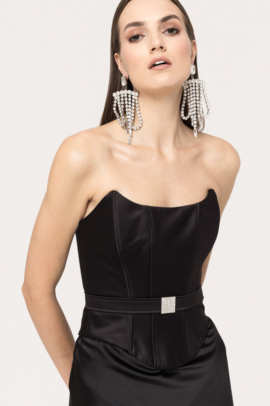 Taffeta corset top NISSA