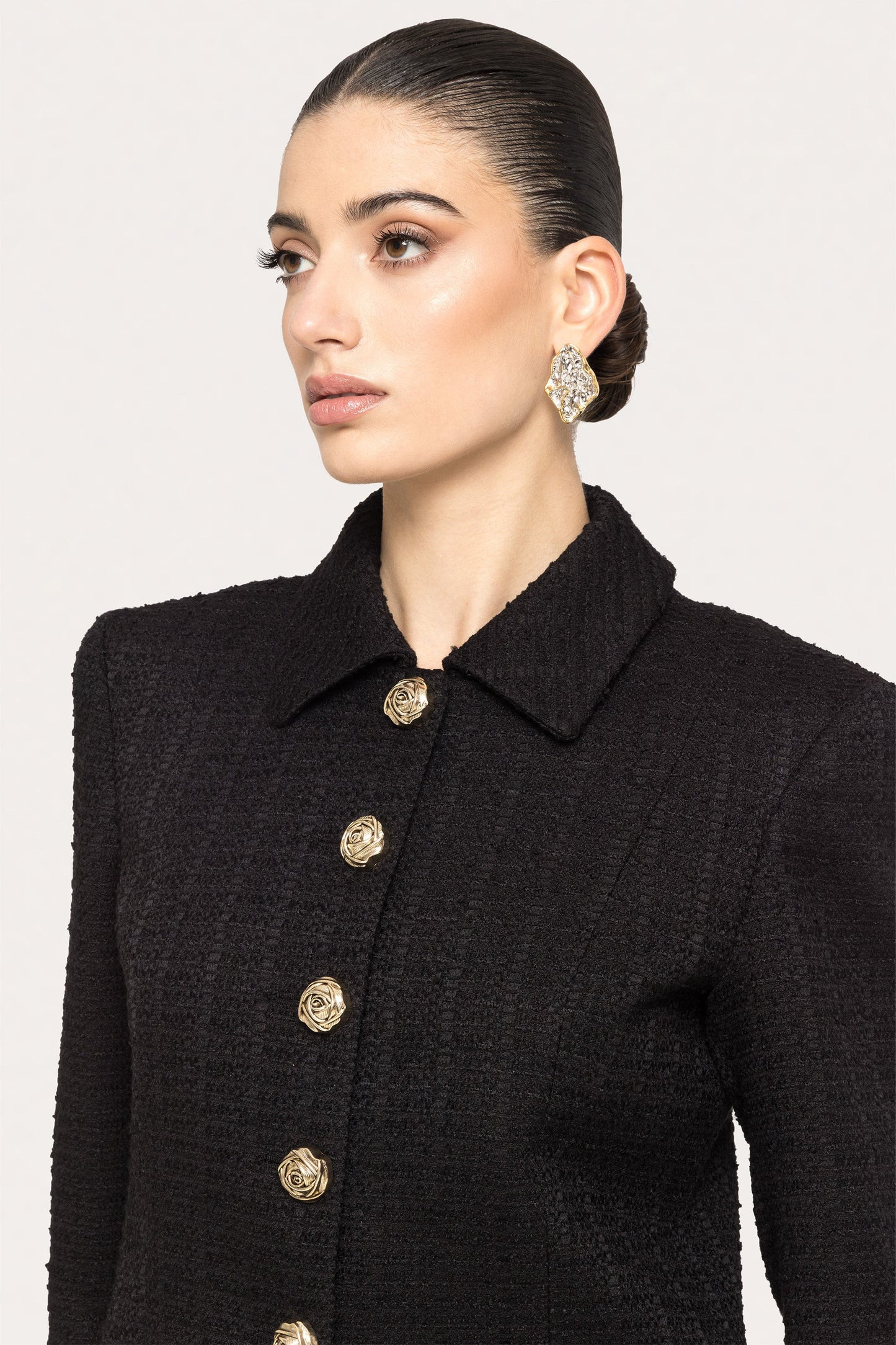 Boucle suit jacket - J15782 black NISSA