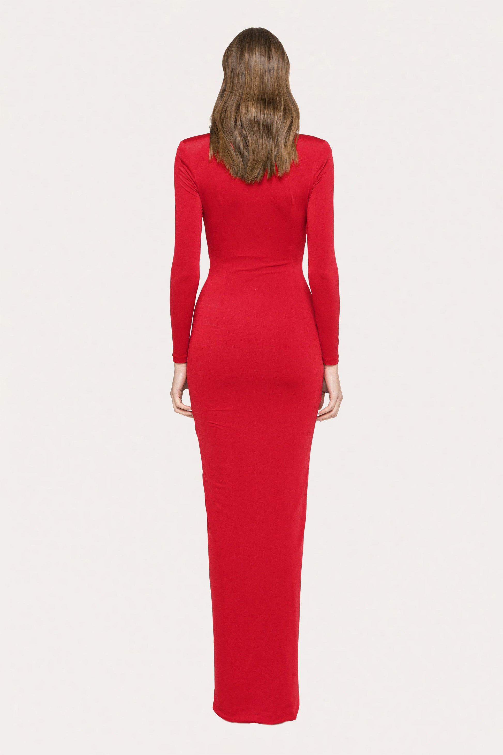 nissa red dress Nissa Backless Maxi Dress