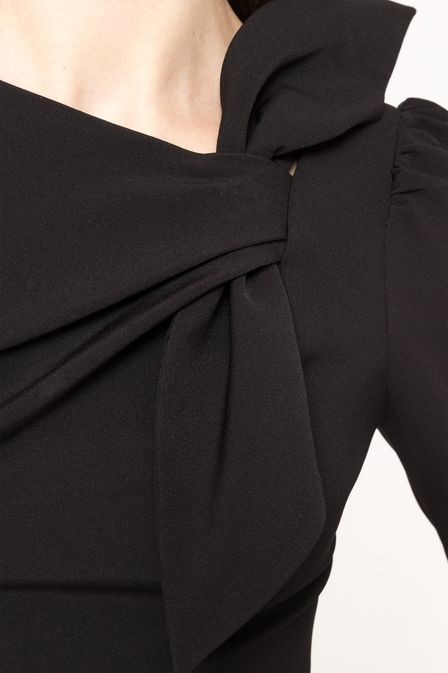 Bow detail midi dress - RZ14920 NISSA