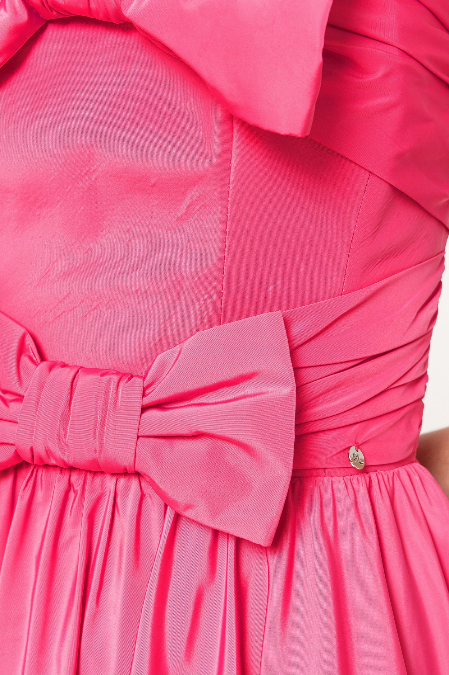 Bow-detail taffeta maxi dress - RS15625 NISSA