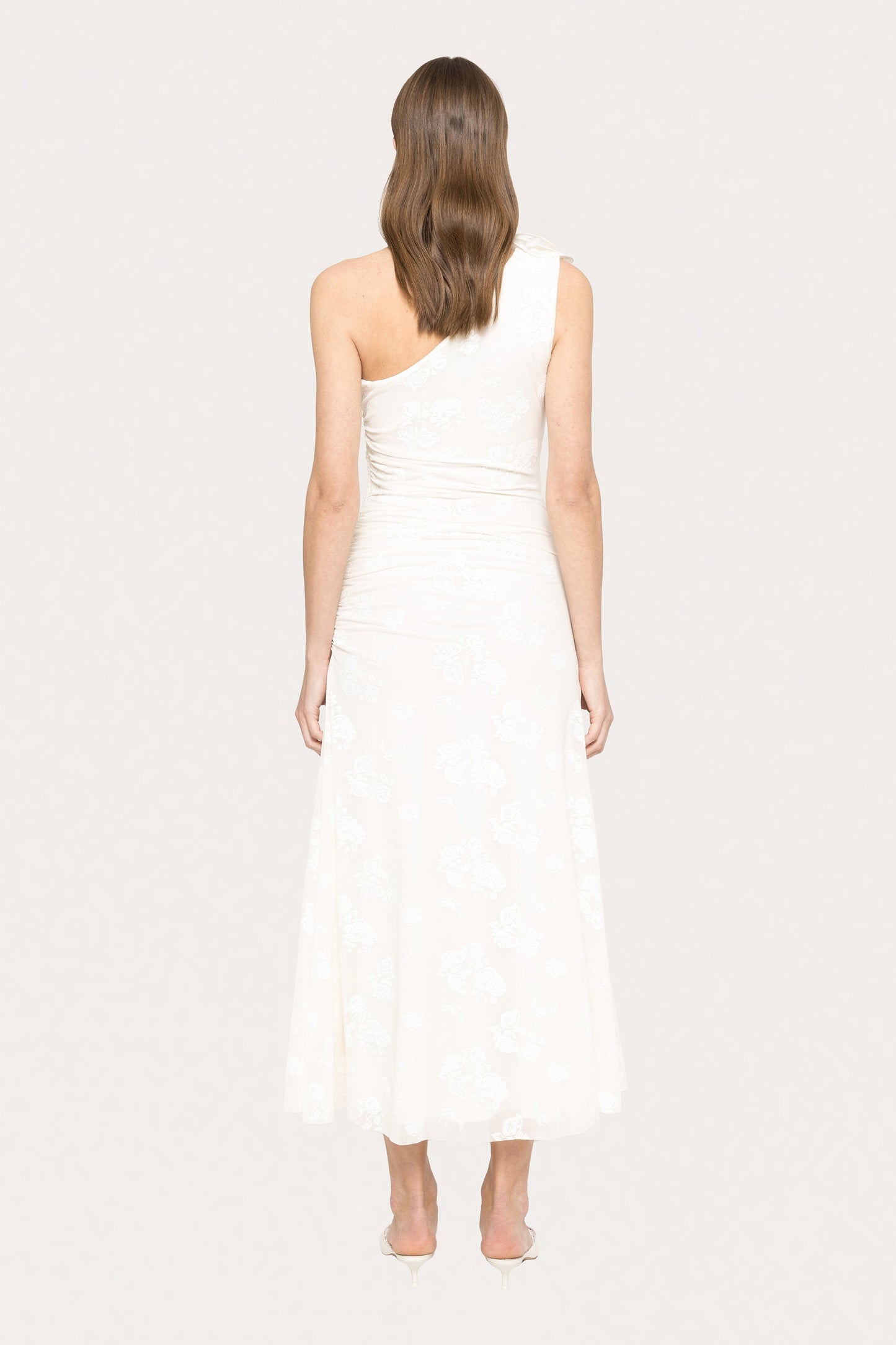 Floral-appliqué midi dress - RS16045 NISSA