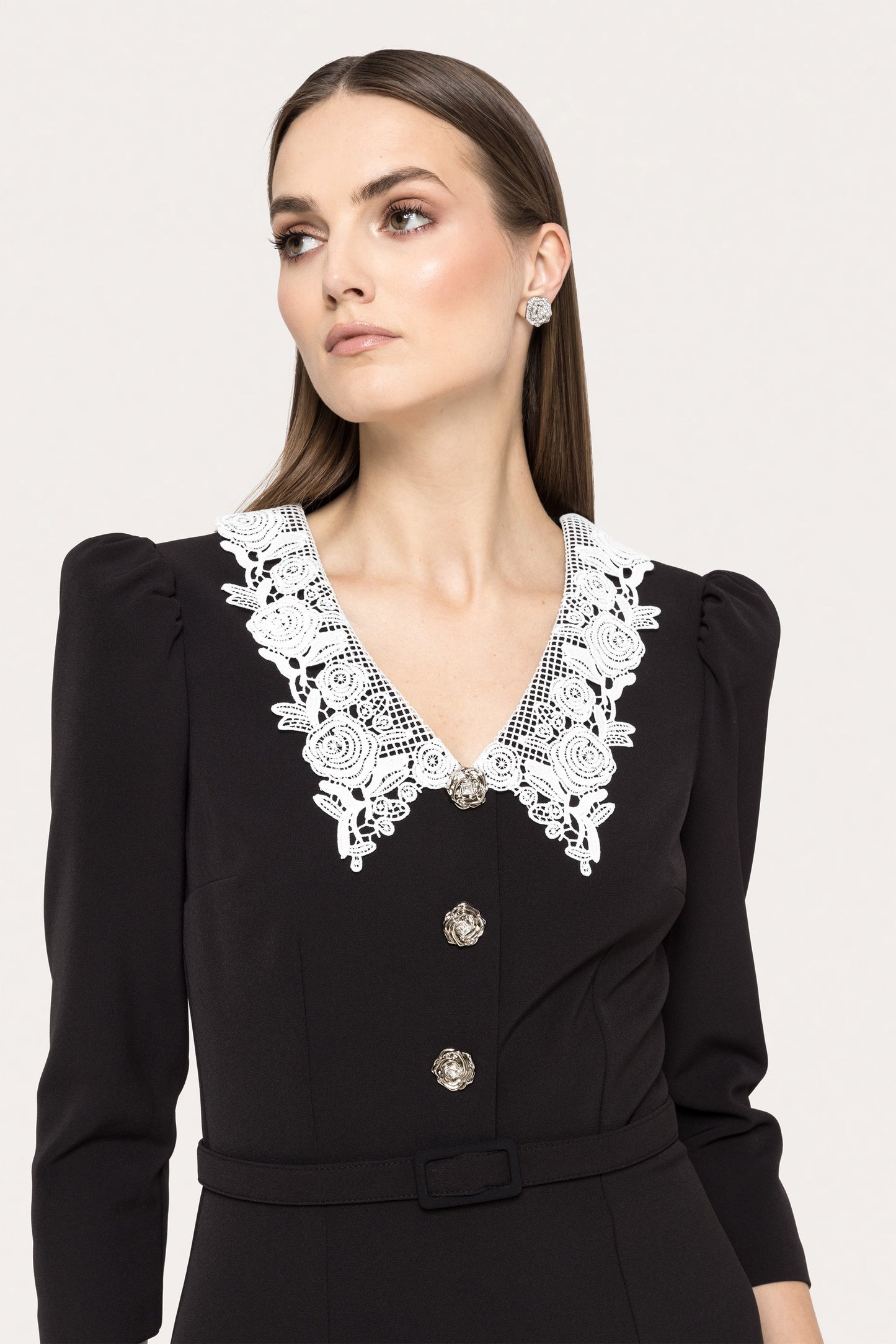 Belted midi dress - RC15778 NISSA