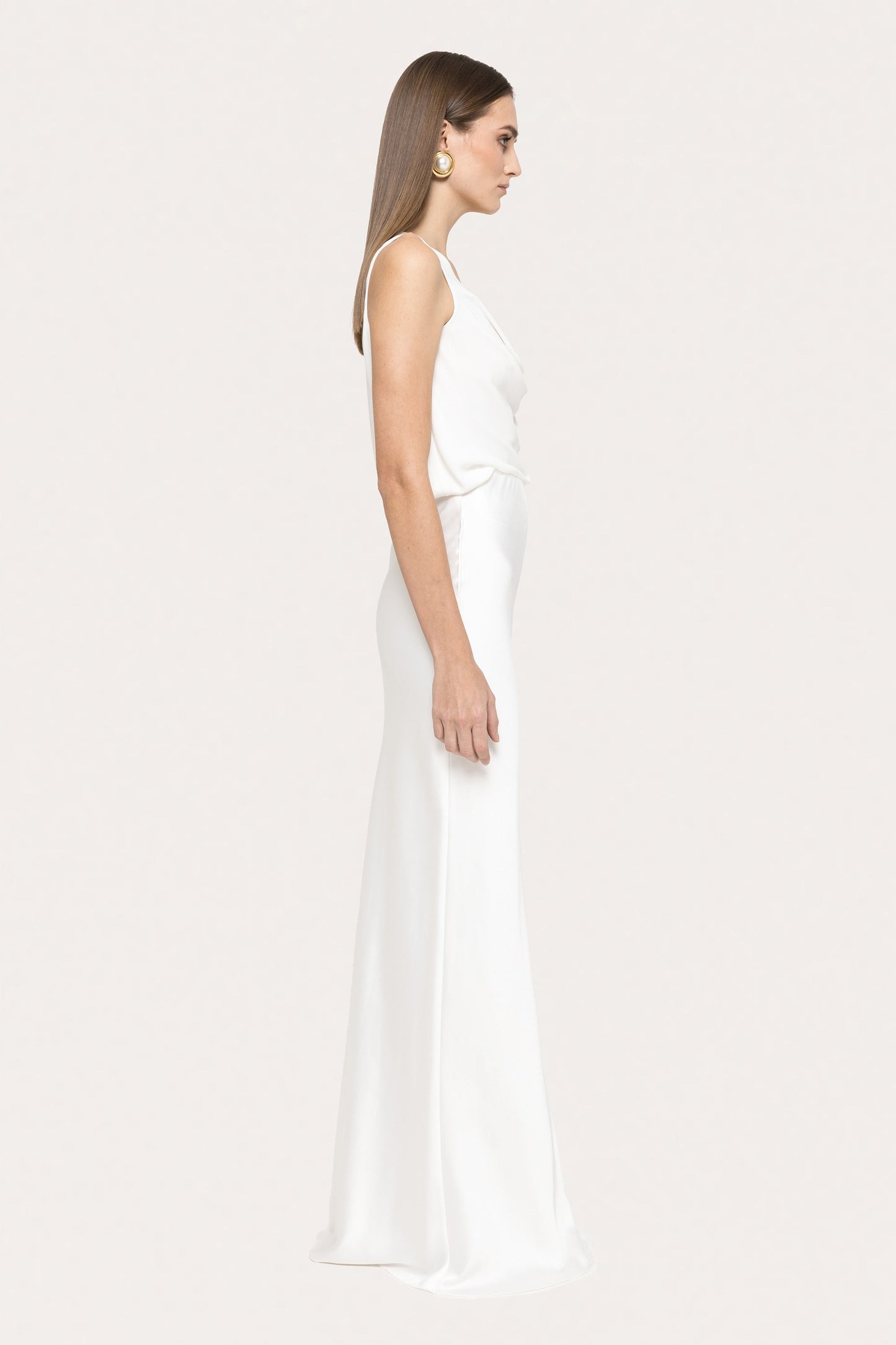 Satin maxi skirt NISSA