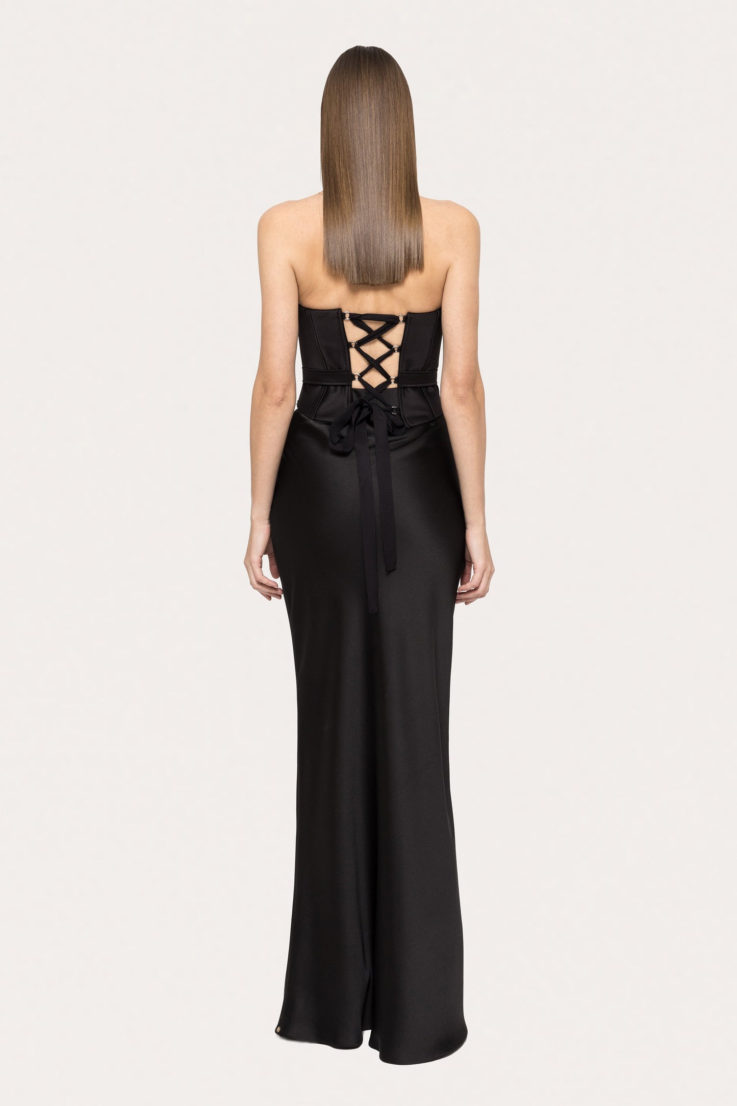 Satin maxi skirt NISSA