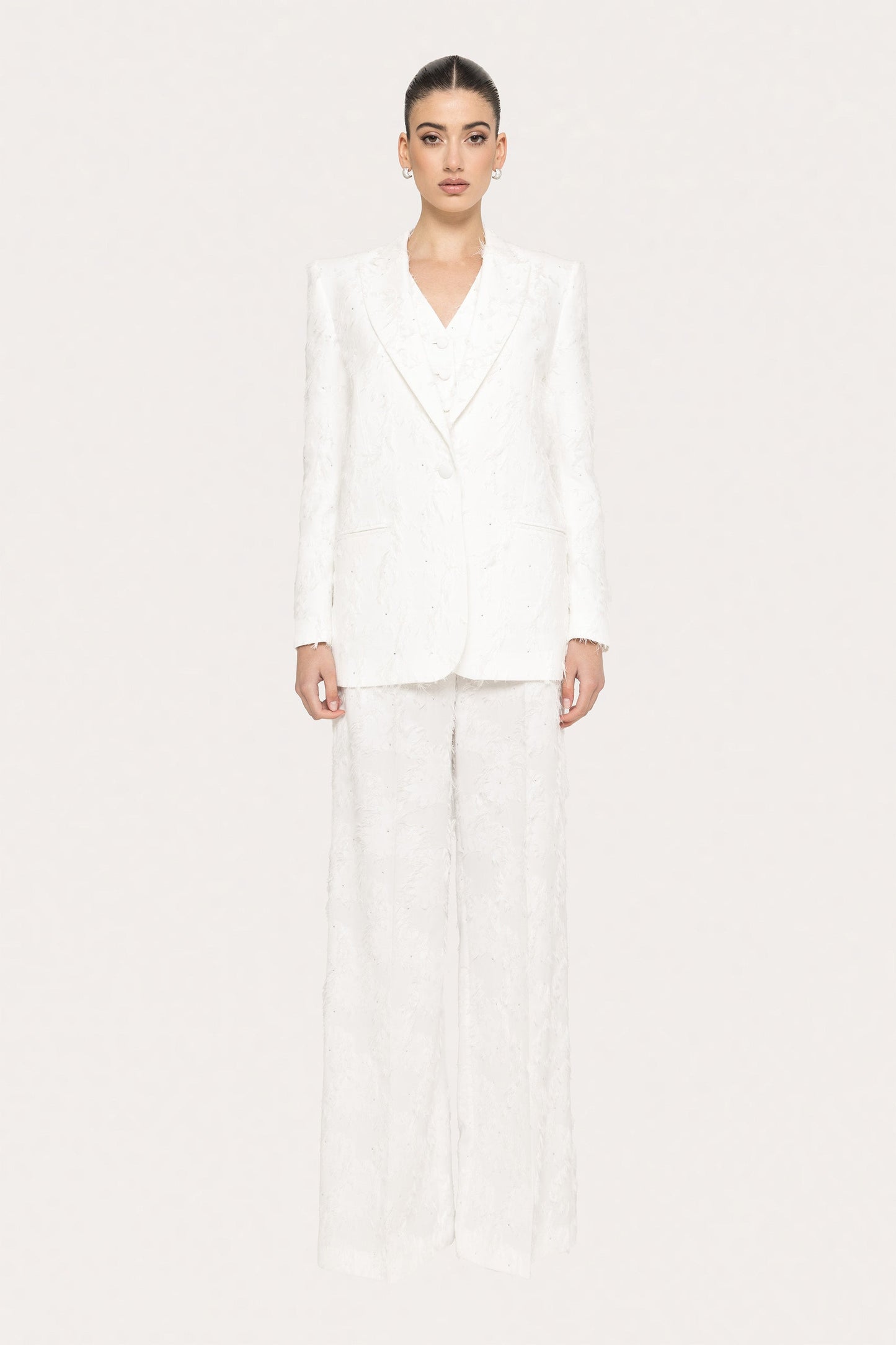 Embellished jaquard blazer - S15351 NISSA